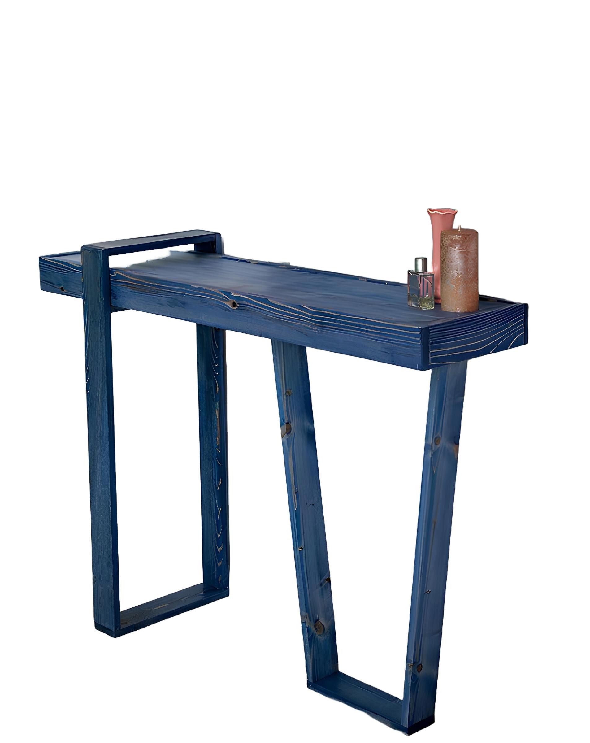 Konsolentisch Stilvoll Konsolentisch Blau Wohnzimmer Konsole Modern Designer