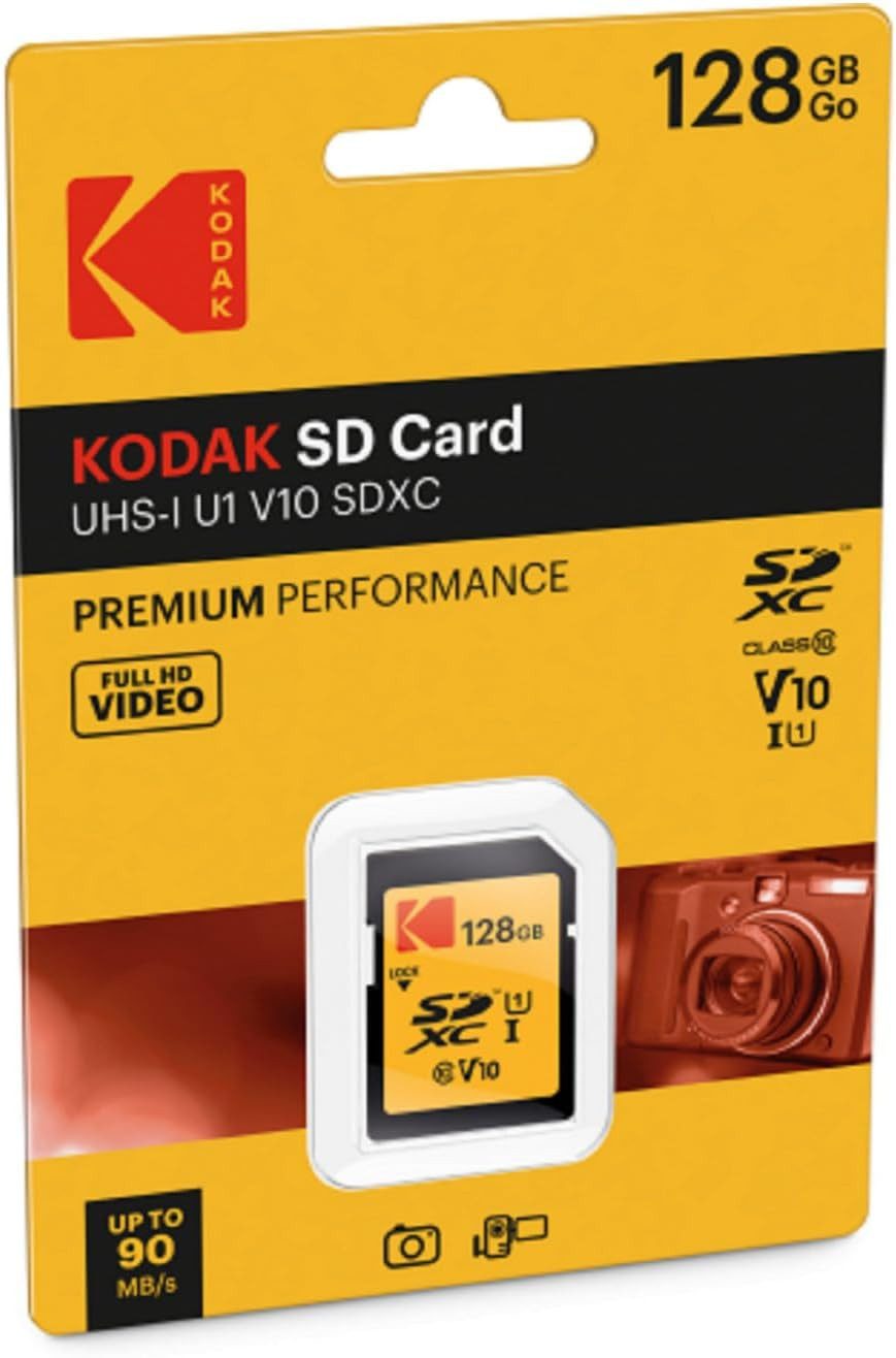 Kodak Kodak SD-Karte Speicherkarte 128 GB Premium Performance Speicherkarte (128 GB SD-Karte GB) – Bild 2 von 5