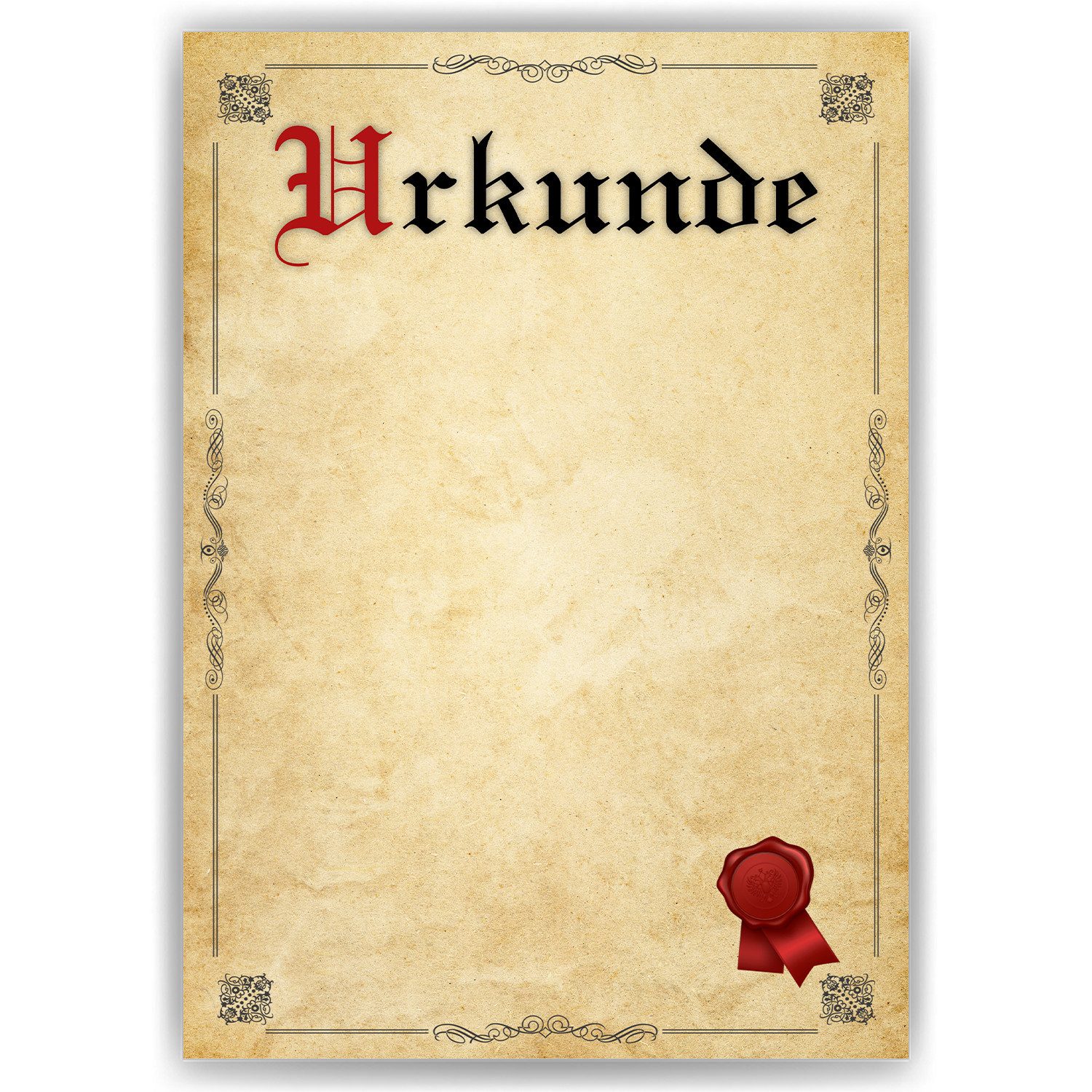 Tigerlino Poster Urkunde Blanko Geschenk Auszeichnung günstig online kaufen