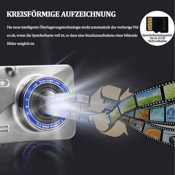 Jioson Autokamera 4 Zoll Full HD 1080P, 170 ° Weitwinkel Dashcam (G-Sensor-Erkennung, und 24-Stunden Parkmonitor)