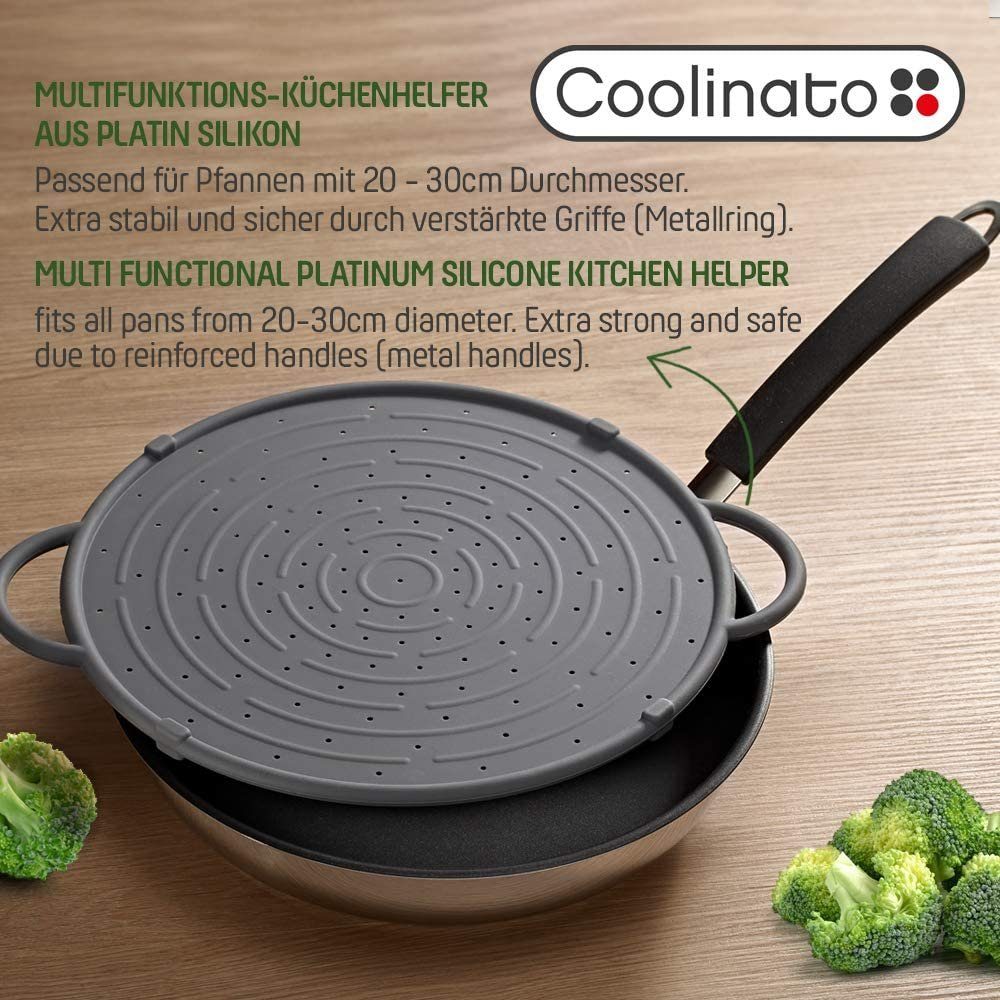 Coolinato Spritzschutz Set 3tlg Silikon günstig online kaufen