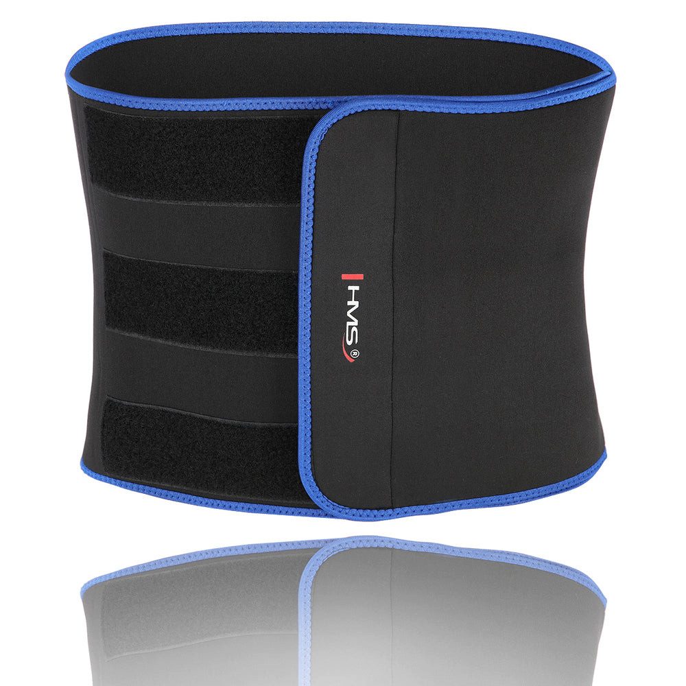 HMS Bauchweggürtel Taillengürtel Neoprengürtel Fitnessgürtel (Spar-Set, 1-tlg) Neopren, Klettverschluss, elastisch