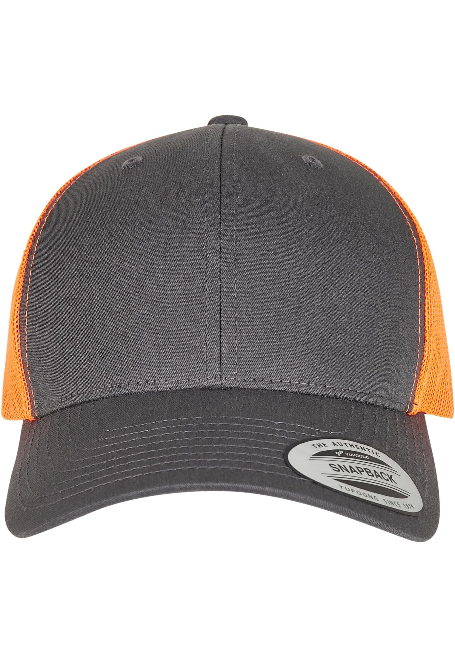 Flexfit Flex Cap Accessoires charcoal/neonorange Trucker 2-Tone Retro