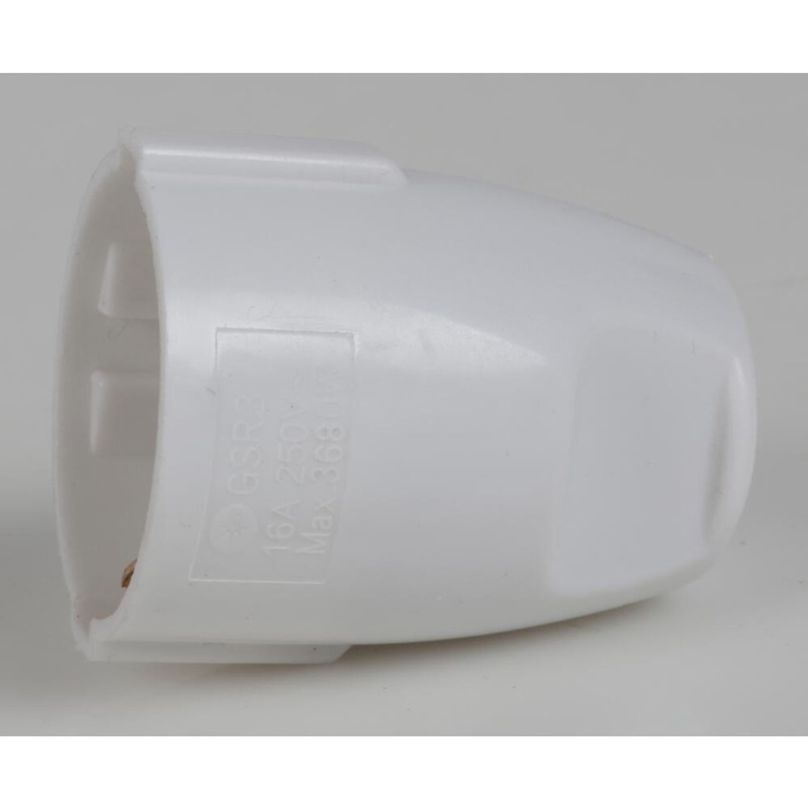 HEITECH Schuko-Stecker 10x PVC Schutzkontakt Kupplung 2 Polig Weiß 250V 16A IP20 USB Stecker