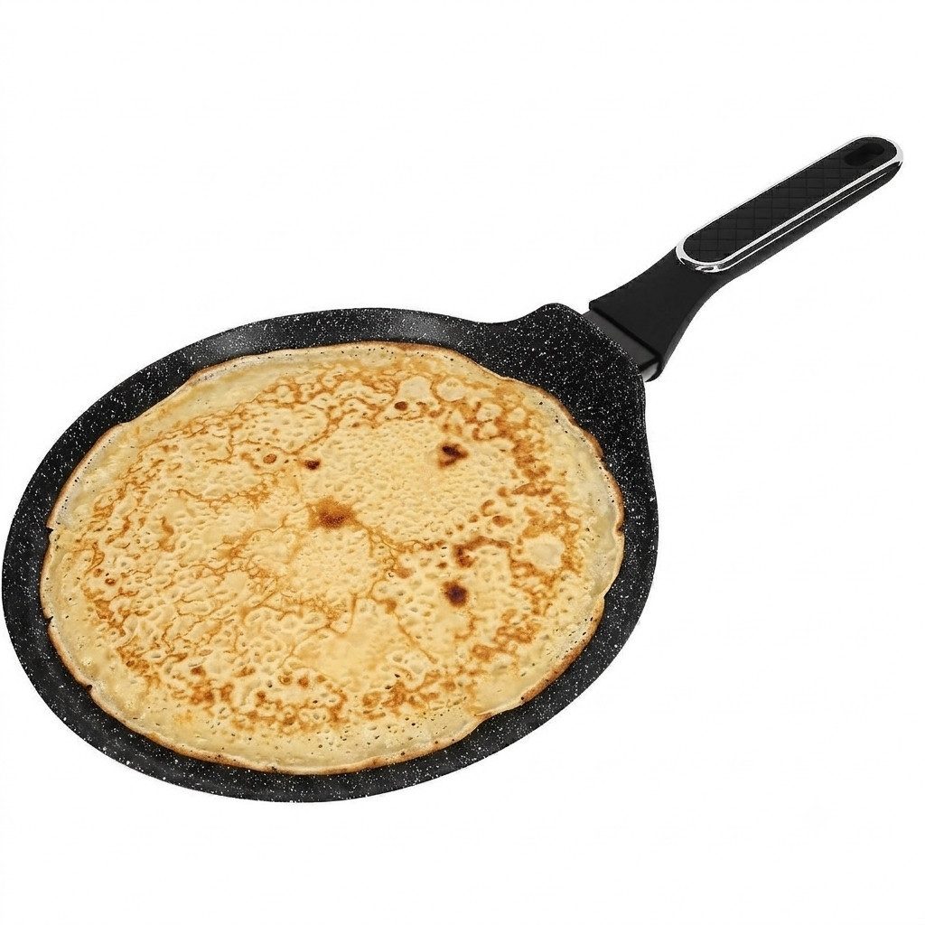 Cheffinger Pfannen-Set Crepespfanne Pfannkuchen Pancake Pfanne Ø32cm Induktion Cheffinger, Material: Aluminium, Metall, Kunststoff