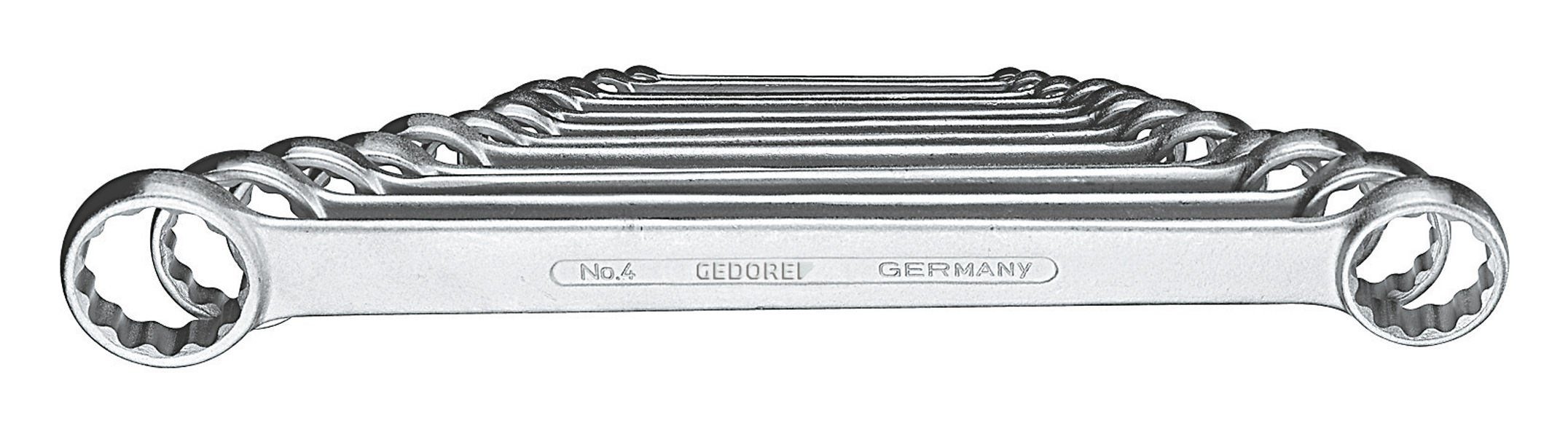 Gedore Ringschlüssel (8 St), Doppelringschlüssel Satz D837B 8tlg. 6 - 22 mm