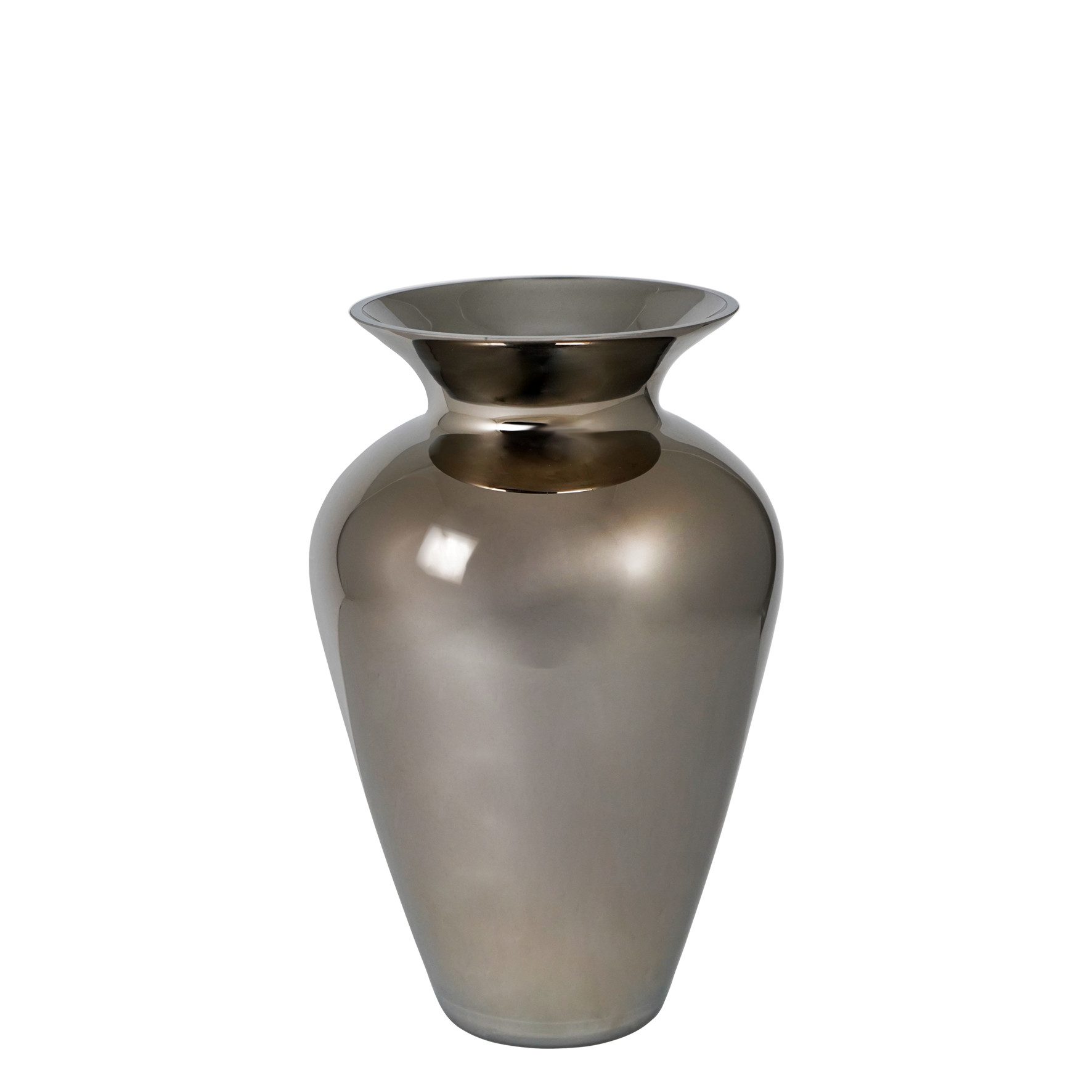 Kaheku Dekovase Kaheku Vase Peps, silber, Ø 17cm Höhe 26cm, 420647097 (1 St)