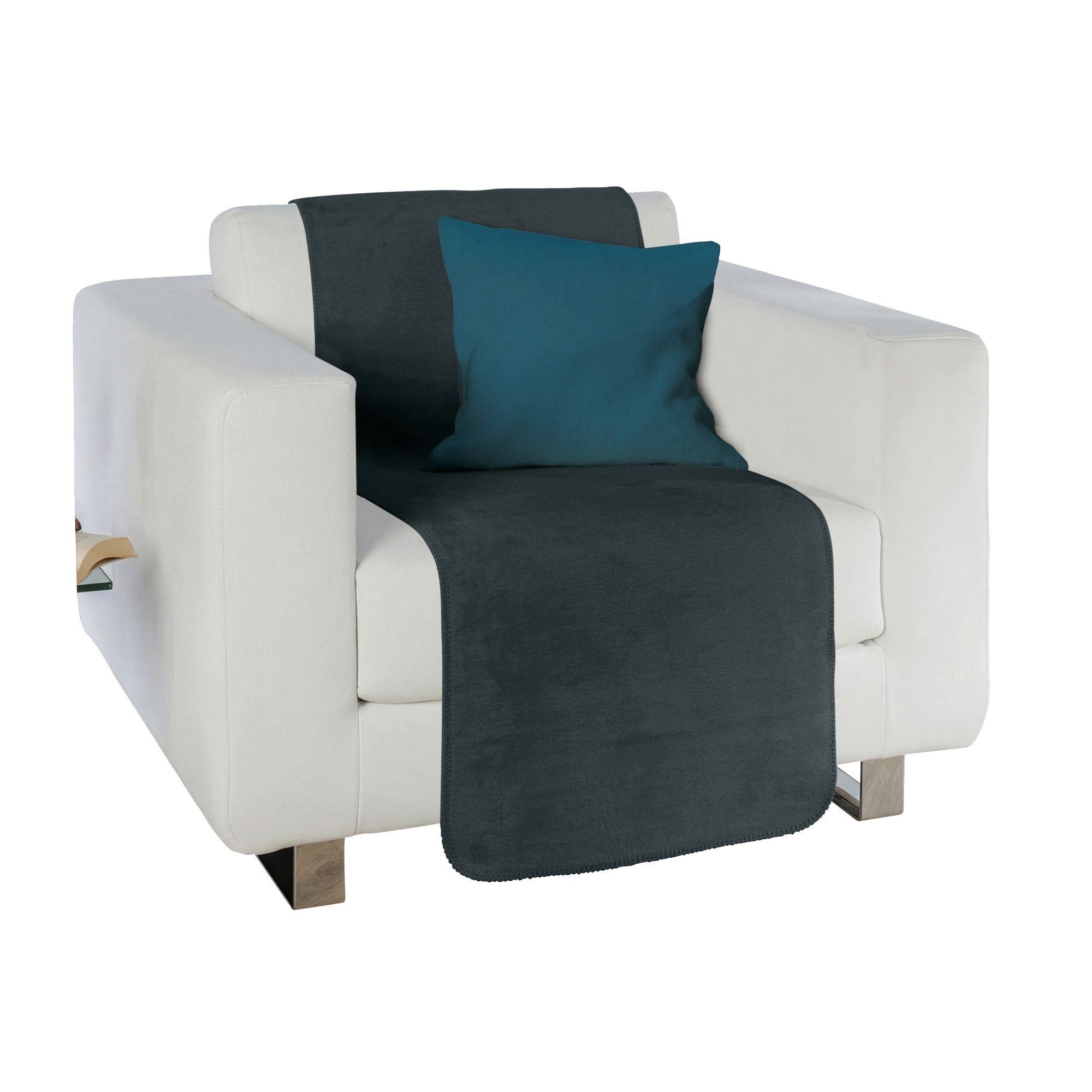 Erwin Müller Sesselschoner Sessel- und Sofaschoner "Matera", Baumwollmischung Uni