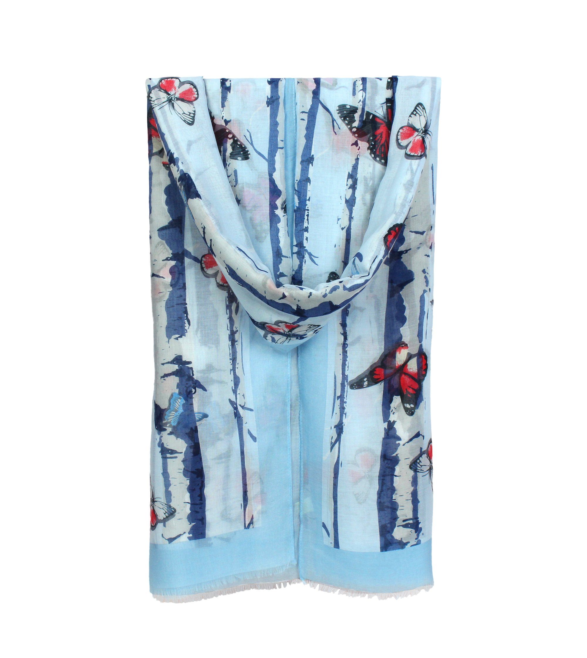 ZEBRO Modeschal KC28 Sommerschal Schmetterlinge günstig online kaufen