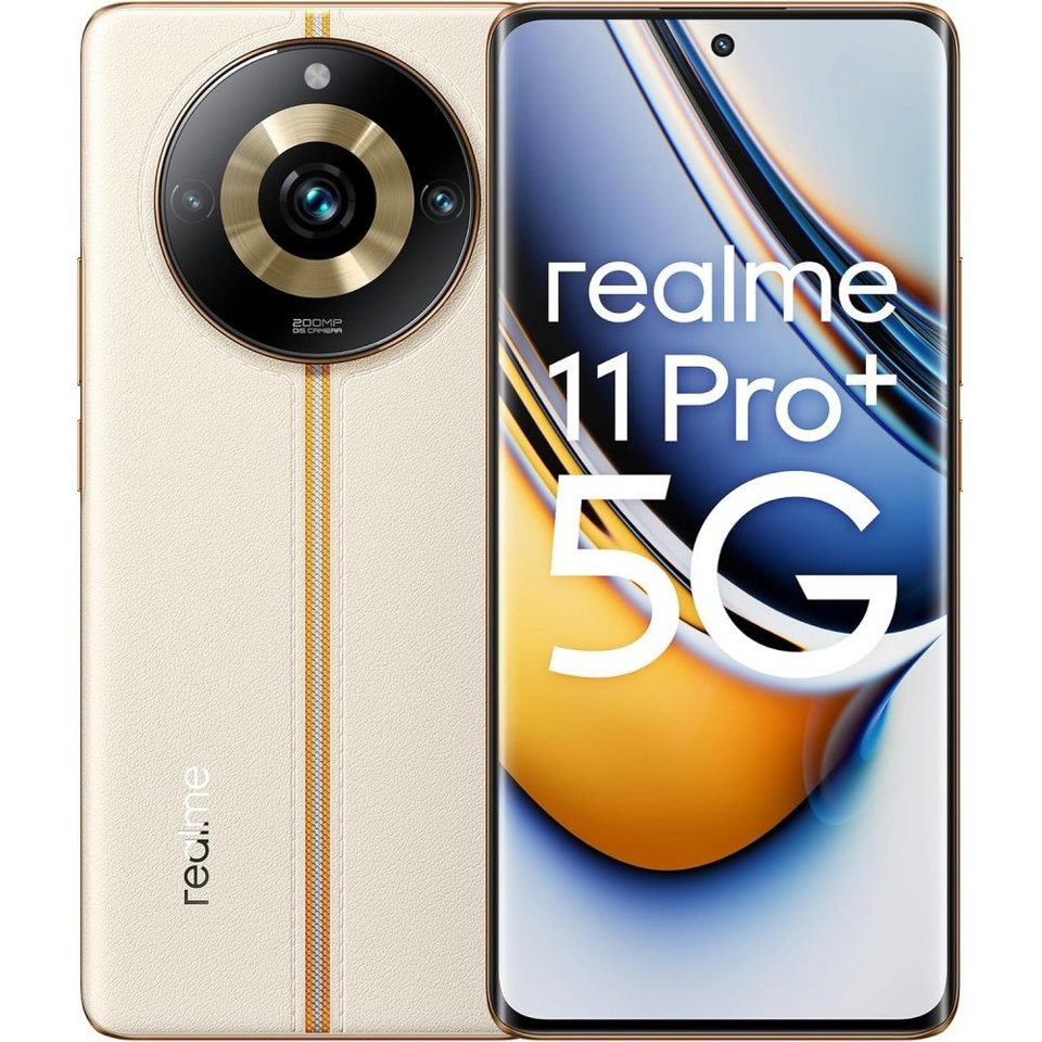 Realme 11 Pro+ 5G 512 GB / 12 GB - Smartphone - sunrise beige Smartphone (6,7  Zoll, 512 GB Speicherplatz)