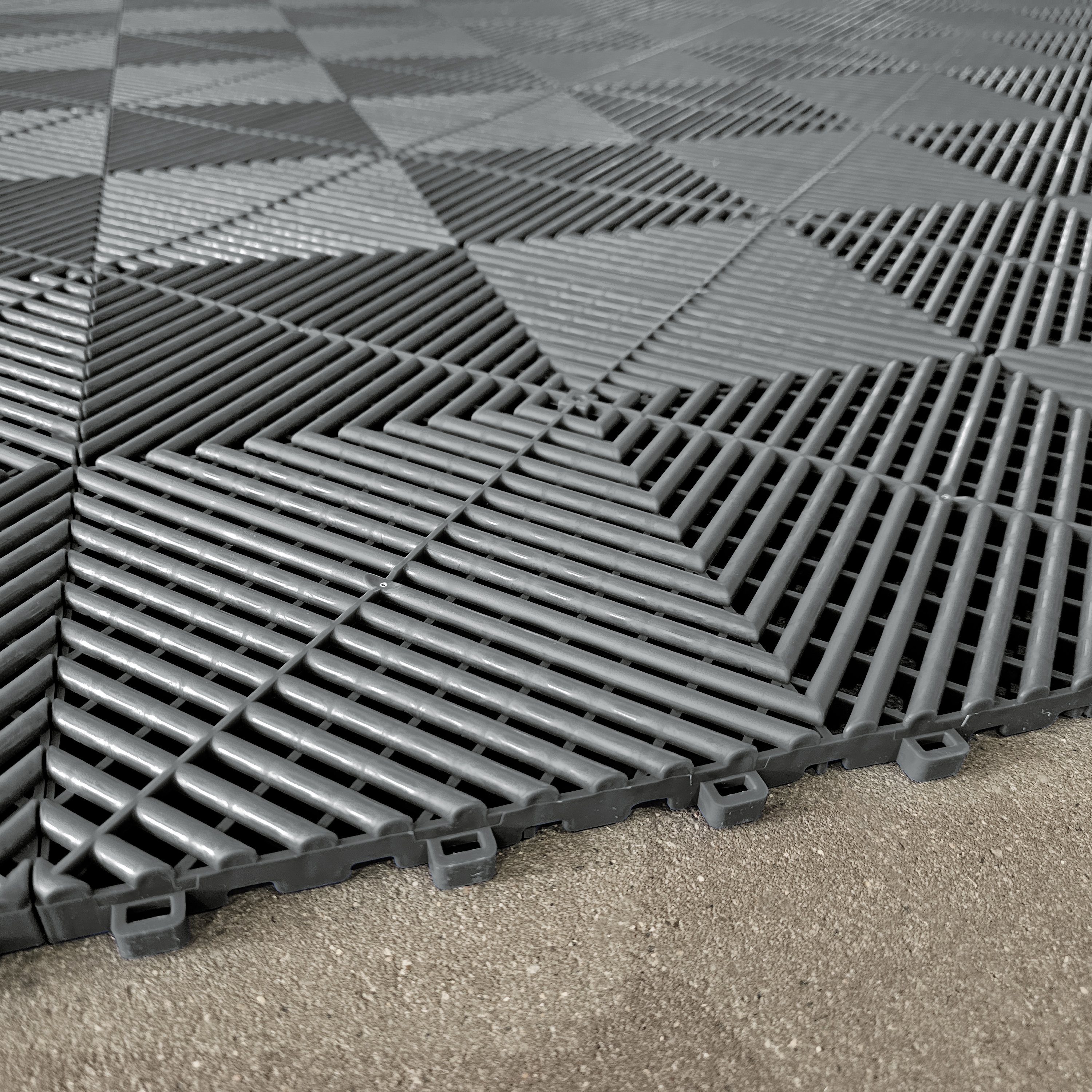 Tenzo-R Bodenfliese Performance Garagenboden Floor Grau 34 Stück = 5,44m², grau