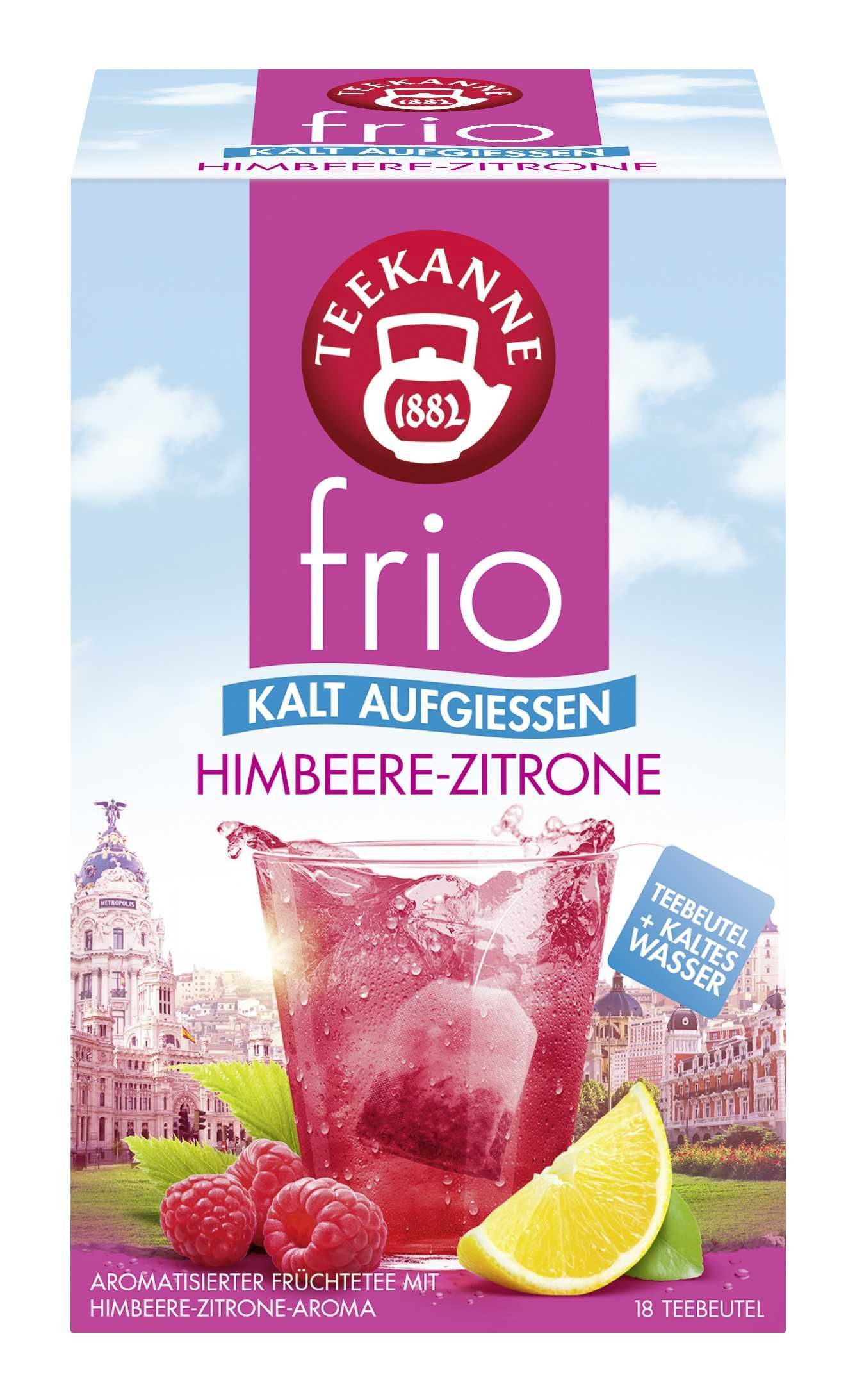 TEEKANNE Wasserbar Teekanne 6939 frio® Himbeer-Zitrone - 18 Beutel