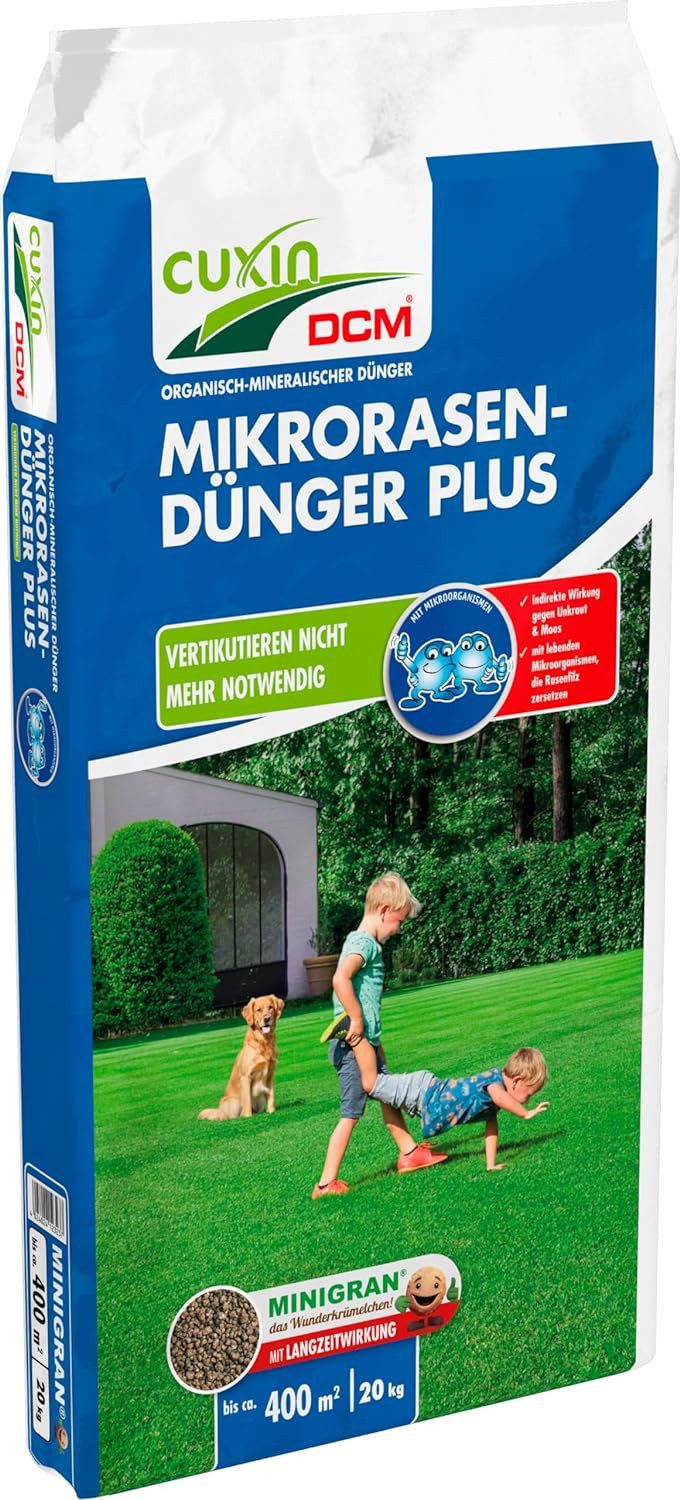 Rasendünger Cuxin DCM Mikro Rasendünger Plus 20 kg minigran