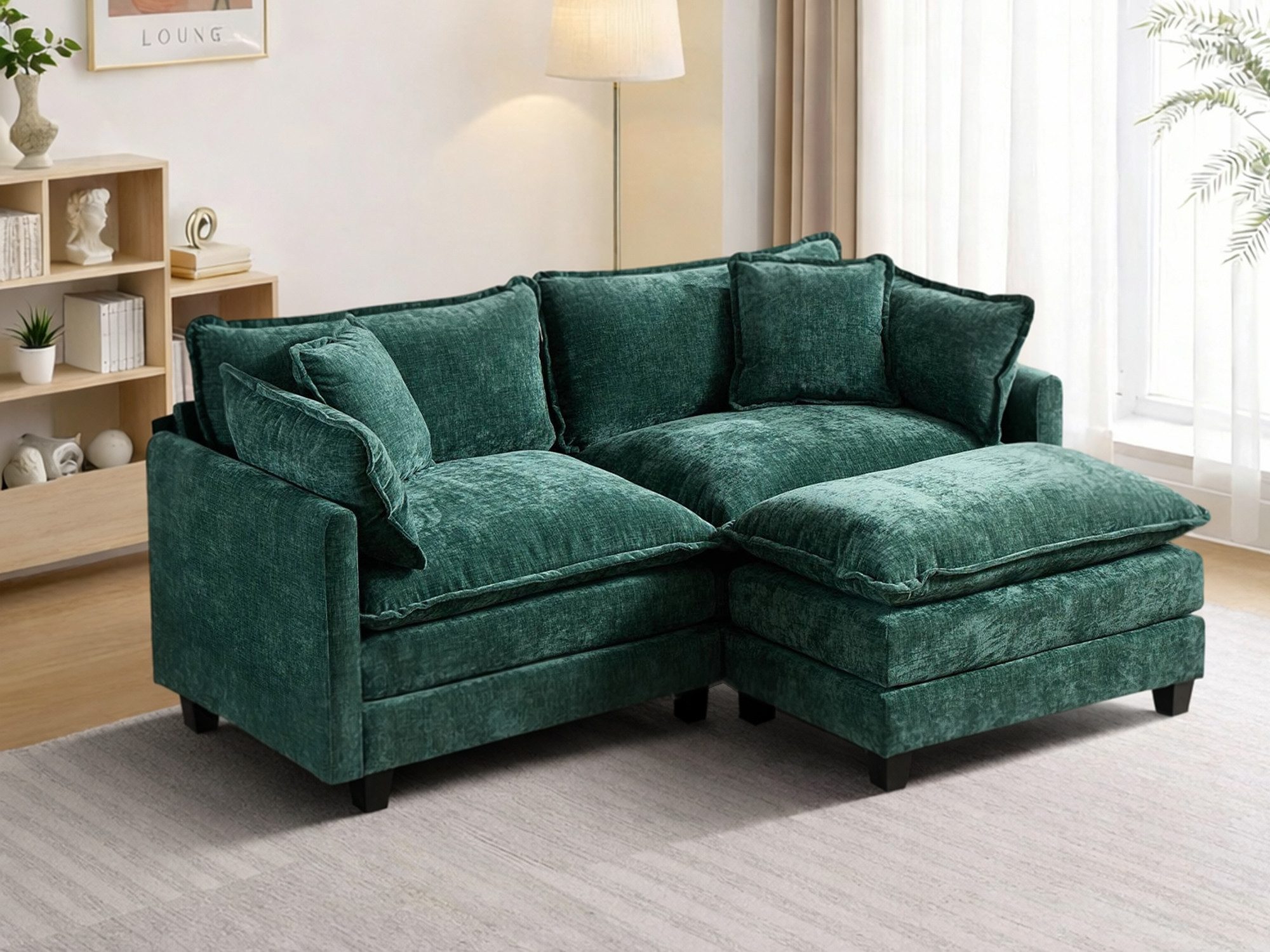 GLP Loungesofa Cloud, modernes Ecksofa mit Ottomane, 27 cm 2-Lagen-Polsterung, 64 cm tiefe Sitzfläche 2 Teile, reversible Chaise, Wohnzimmer Sofa