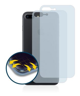 BROTECT Full-Screen Schutzfolie für Apple iPhone 7 Plus Rückseite (gesamte Fläche), Displayschutzfolie, 2 Stück, 3D Curved klar