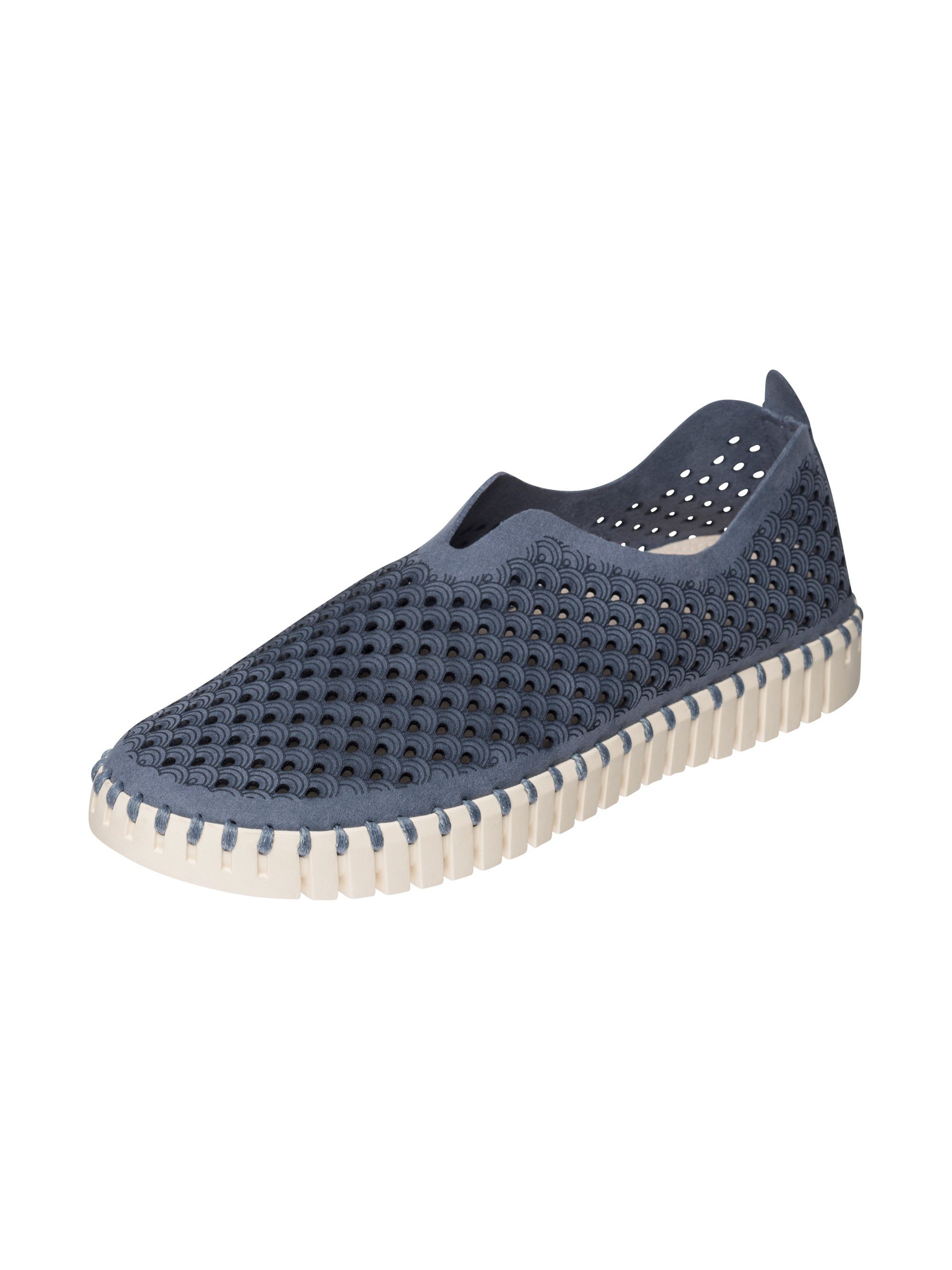 Ilse Jacobsen TULIP3275 Sneaker Praktisch, bequem, flexible Laufsohle, ohne Klebstoff Grey Blue