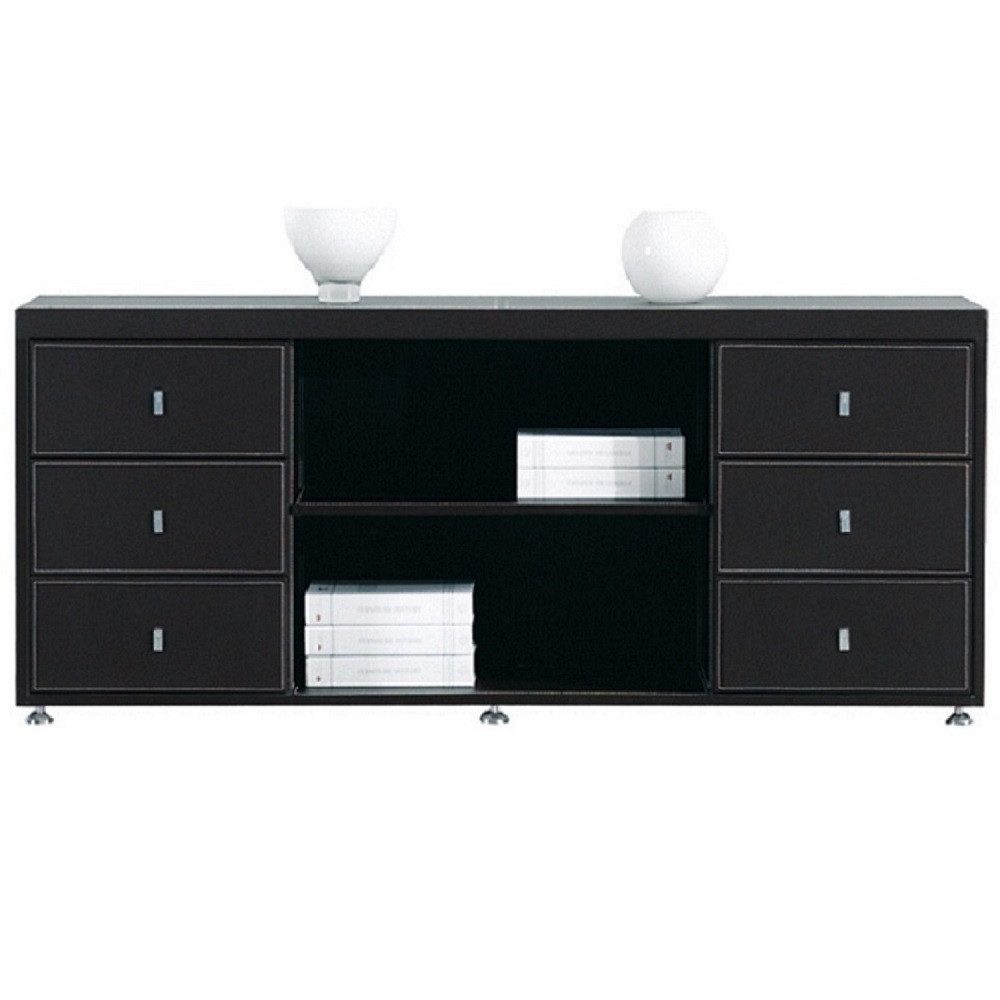 Jet-Line Aktenschrank Buero Aktenschrank Padova schwarz