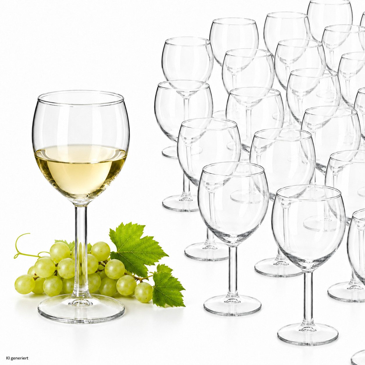 MamboCat Weinglas 60x Ballon Weingläser 190ml Wasserglas Rotweinkelch Weißwein Gastro, Glas