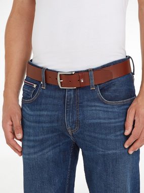 Tommy Hilfiger Ledergürtel New Denton 4 cm NEW DENTON BELT mit Flag-Logoschlaufe