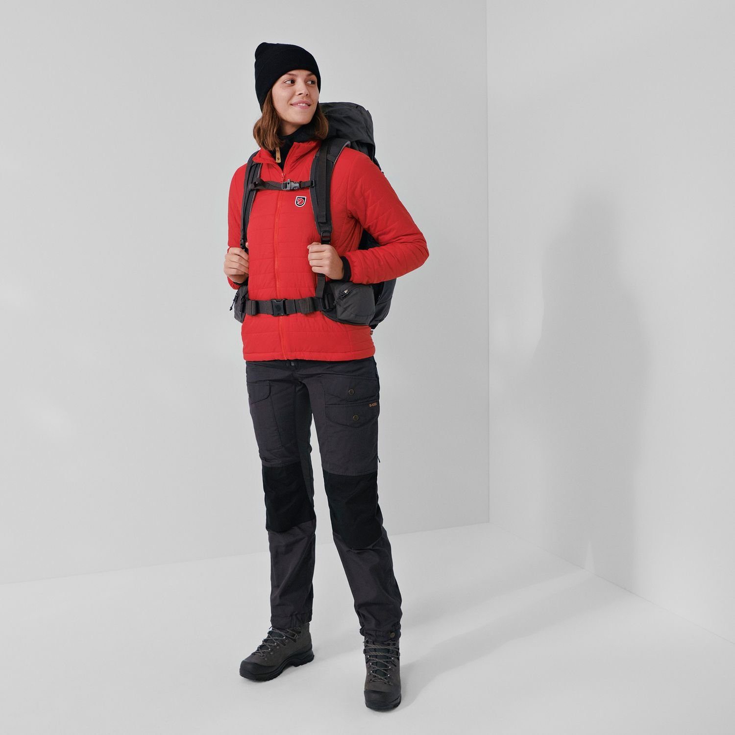 Fjällräven Red Fjällräven Anorak Jacket W True Expedition Damen X-lätt Outdoorjacke