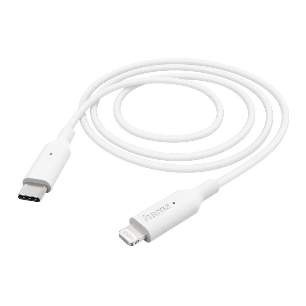 Hama Ladekabel USB-C zu Lightning 1m weiß Lightningkabel