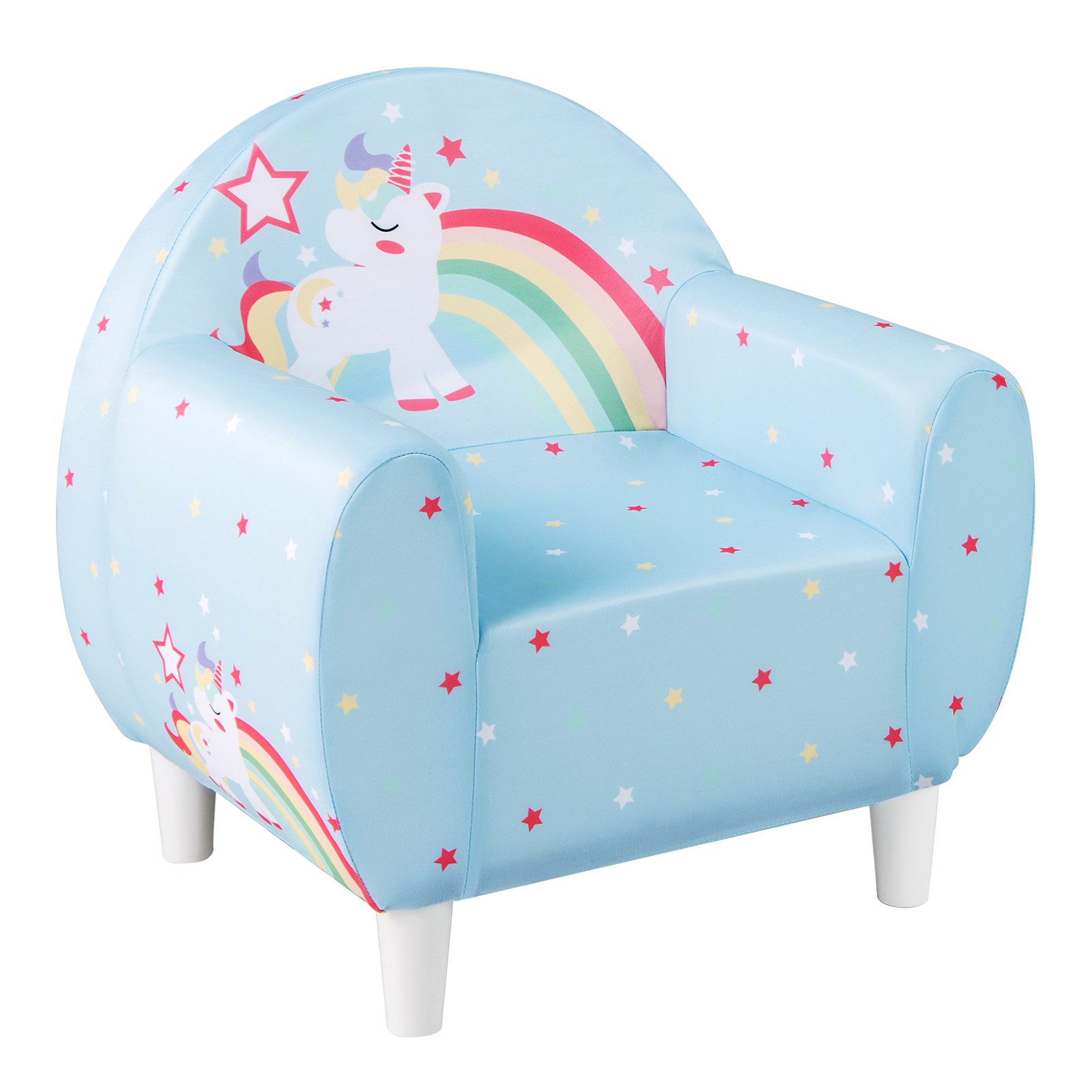 COSTWAY Kindersofa, Kinder Sessel, Spielsofa, Einhorn