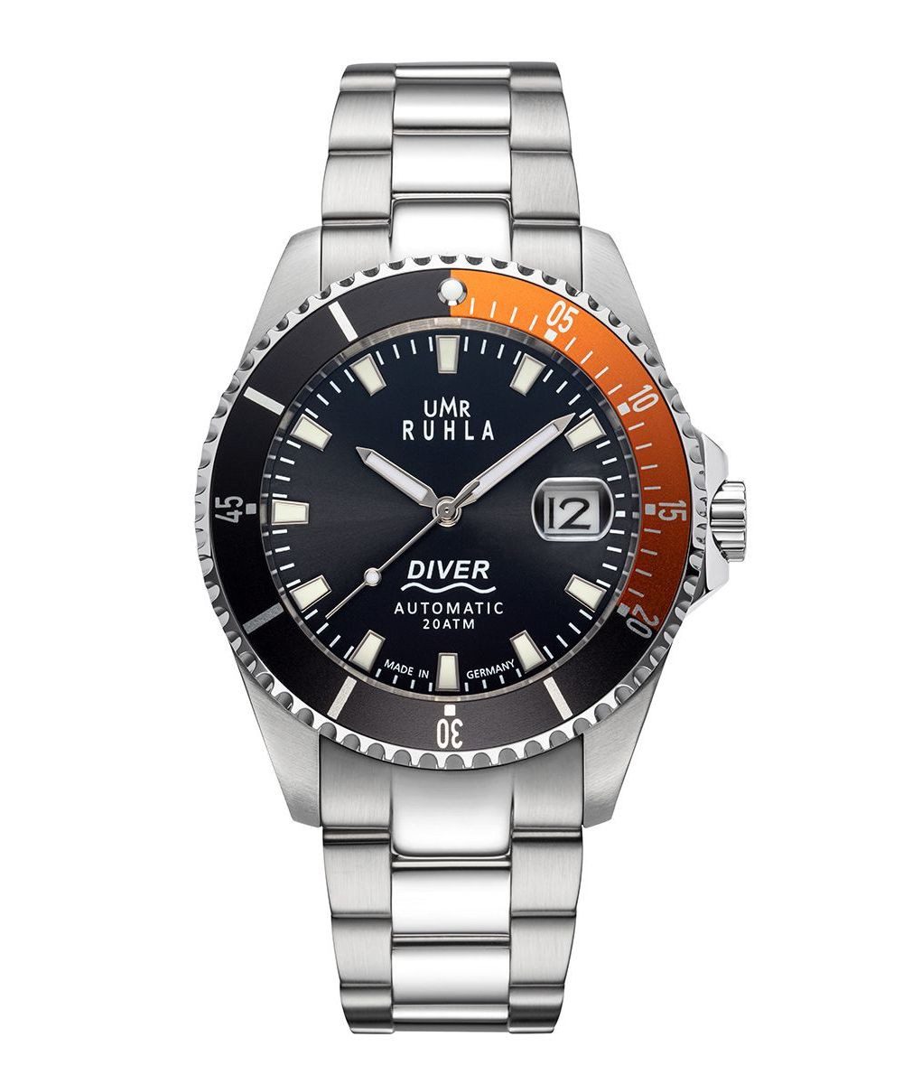 UMR Ruhla Automatikuhr 80842 Taucheruhr Herren 42,7 mm Edelstahlband 20 ATM Limited Edition
