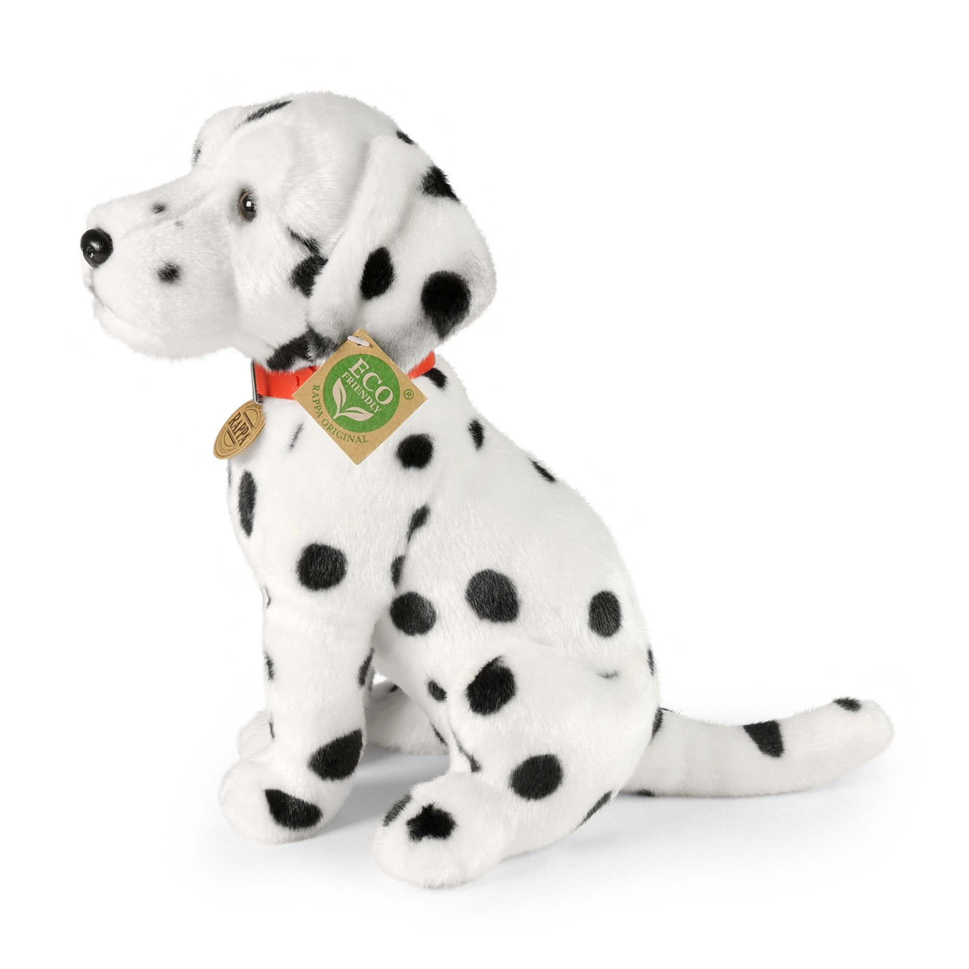 Teddys Rothenburg Kuscheltier Dalmatiner mit Halsband sitzend 30 cm Plüschhund Stofftier