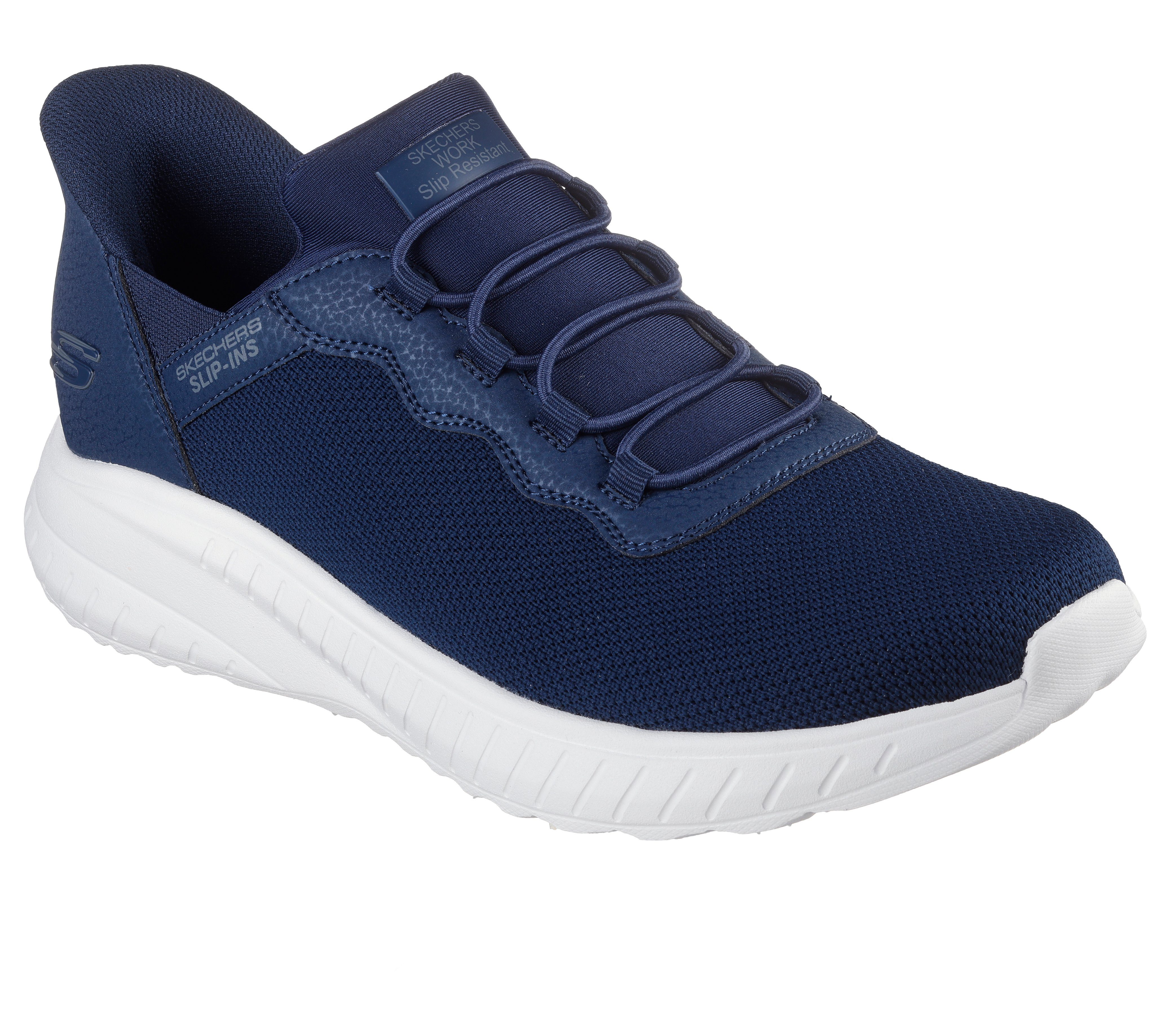 Skechers SQUAD CHAOS SR-STIVIG Berufsschuh Slip-on Sneaker für den Arbeitsalltag, Maschinenwäsche