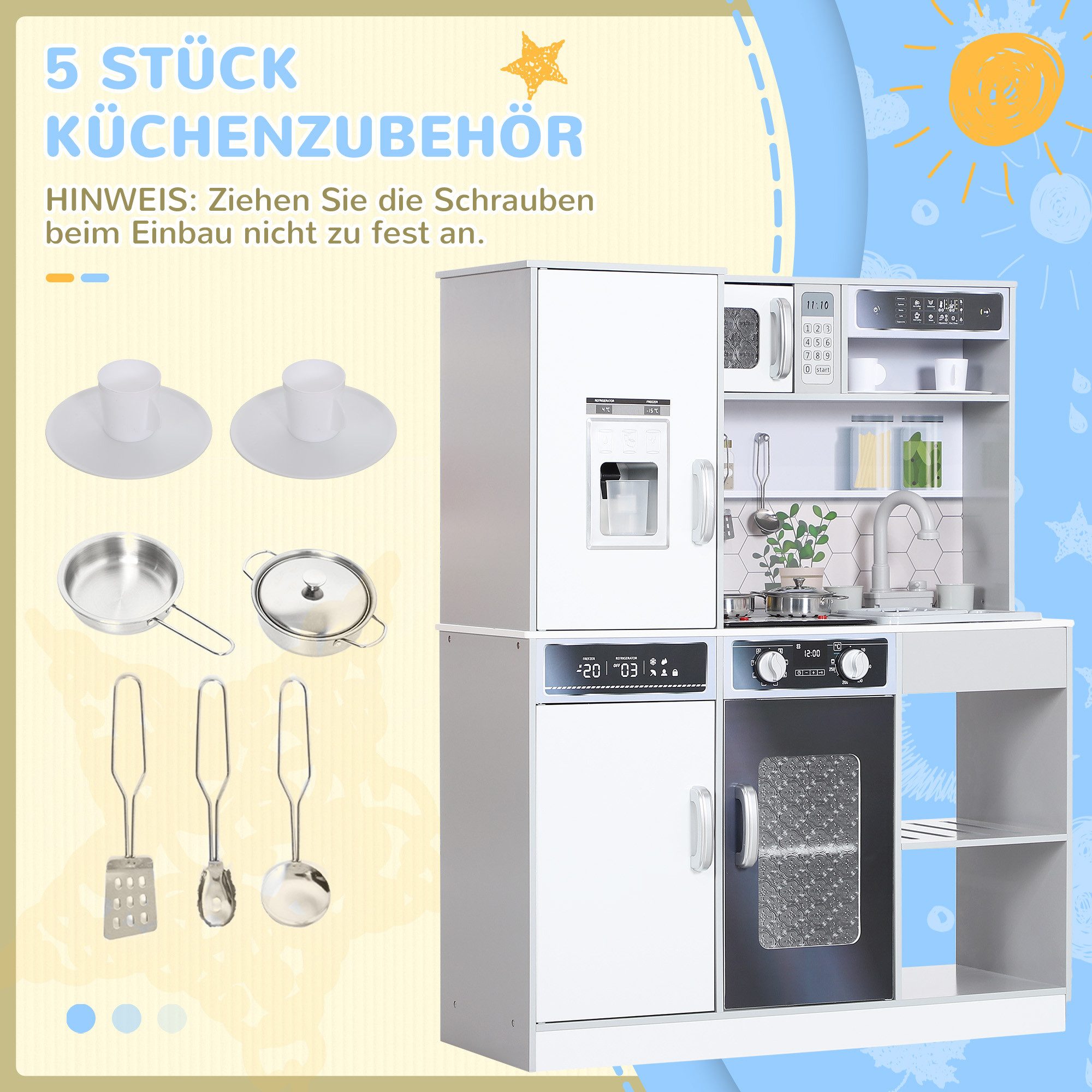 ibettertec Teleskop-Heckenschere 2-in-1 Astsäge mit Astschere, Teleskopstiel 135-199 cm, für hohe Äste, 65Mn-Klinge, Orange