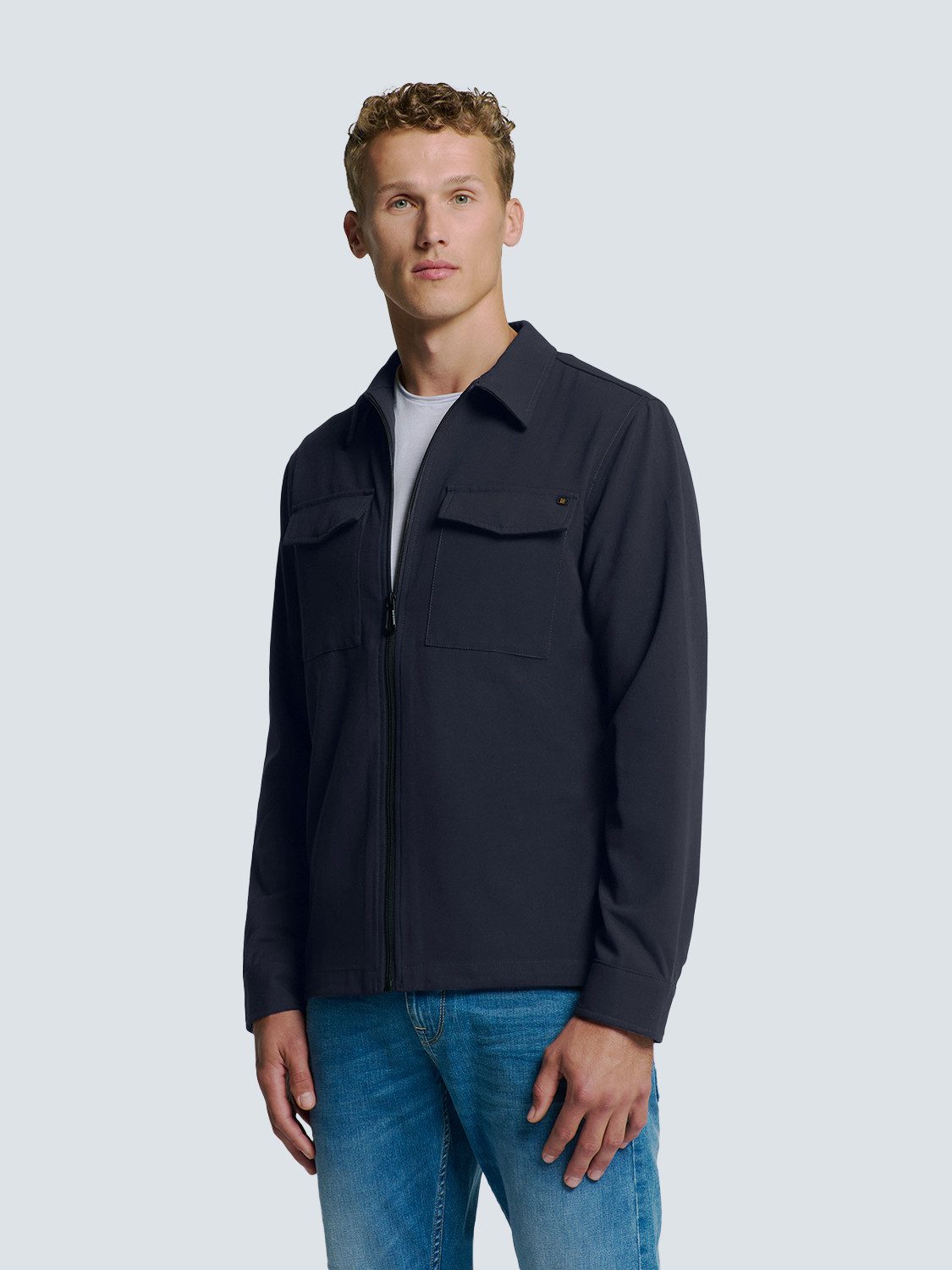 NO EXCESS Langarmhemd No Excess Stretch günstig online kaufen