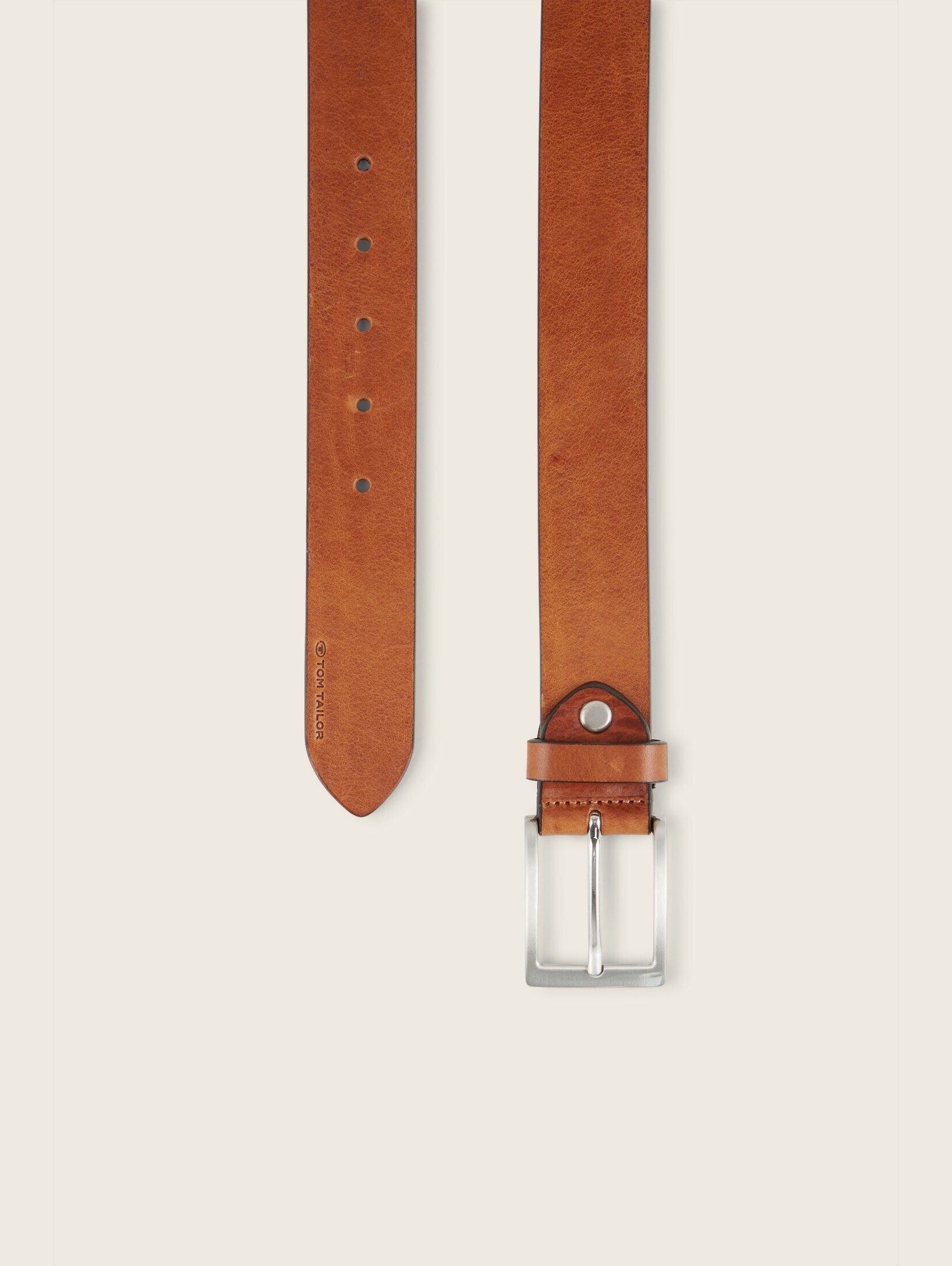 TOM TAILOR Ledergürtel Belts TTJADEN Ledergürtel mit eckiger Dornschließe günstig online kaufen