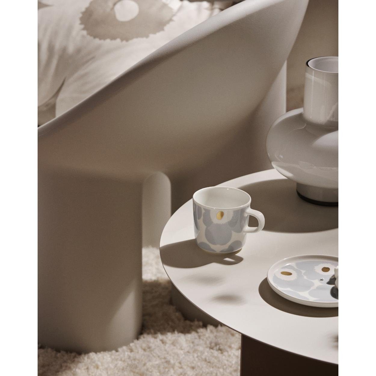 Marimekko Tasse Becher ohne Henkel Oiva Rusakko White-Bown-Dark Green-Red (2-teilig)