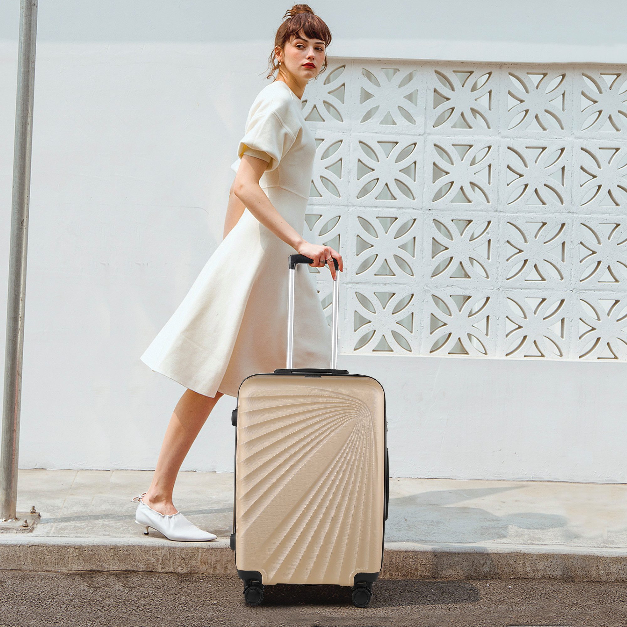 TAN.TOMI Hartschalen-Trolley Hartschalenkoffer Trolley Rollkoffer Reisekoff günstig online kaufen