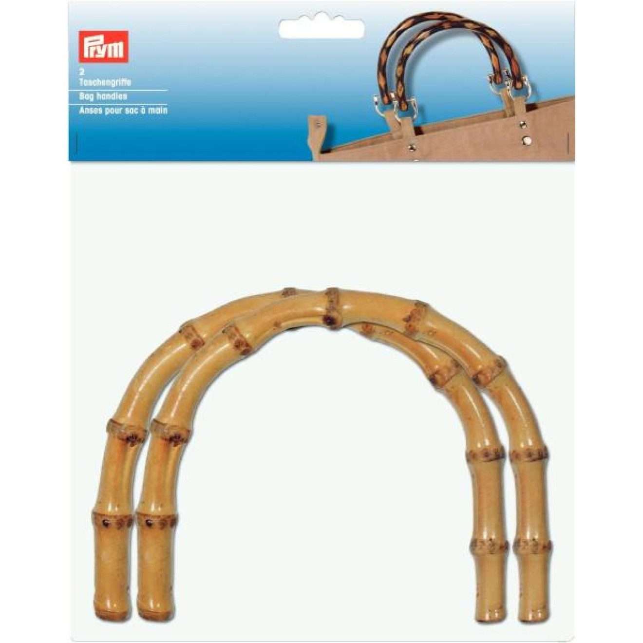 Prym Stricknadeln Taschengriffe 15,5x13 cm natur 2 St