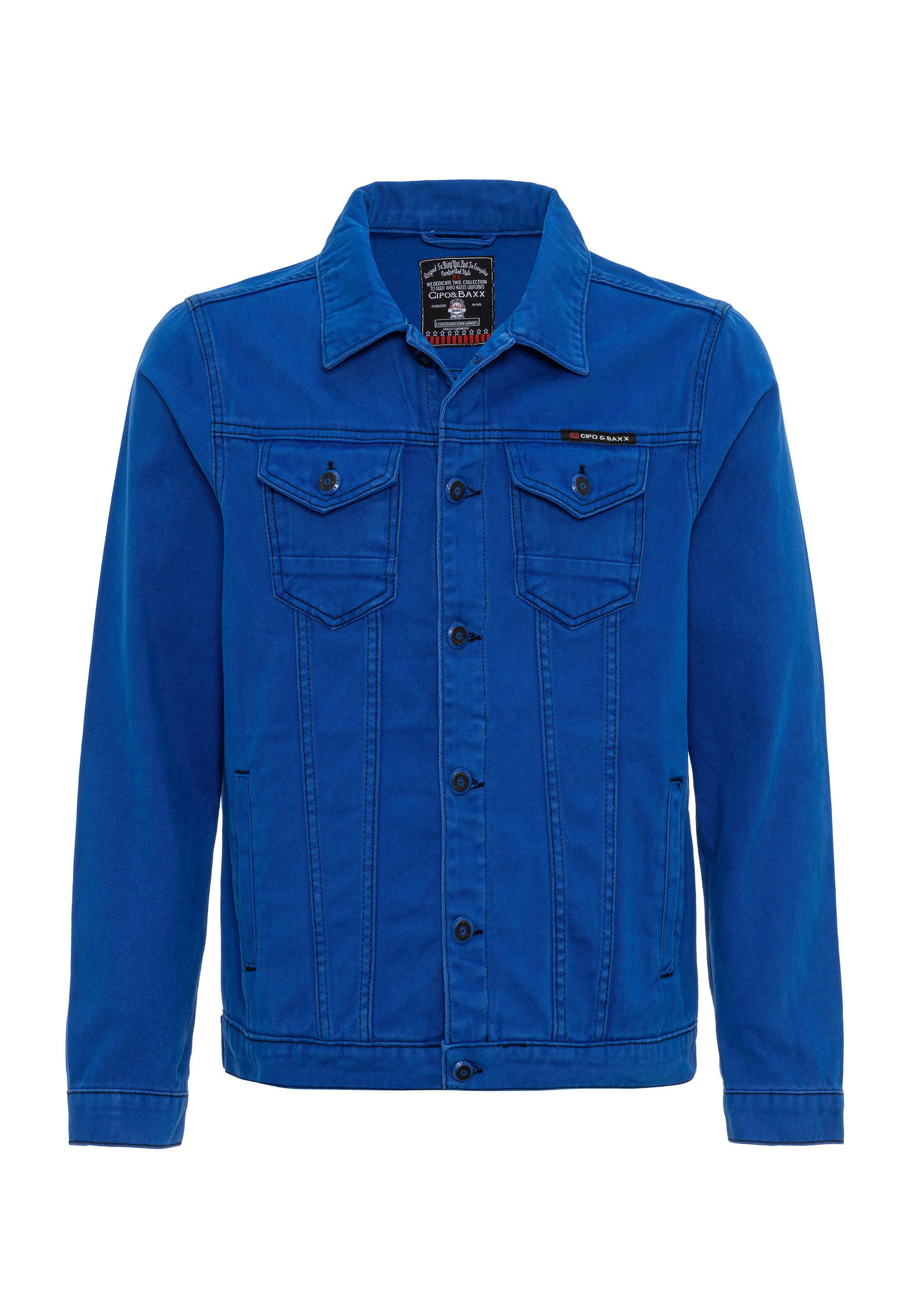 Cipo & Baxx Jeansjacke CJ289 mit Knopfleiste