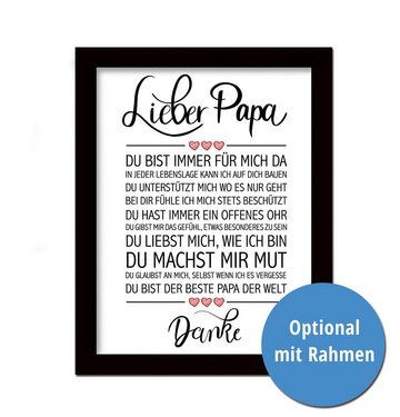 Close Up Kunstdruck Lieber Papa Kunstdruck 30 x 40 cm