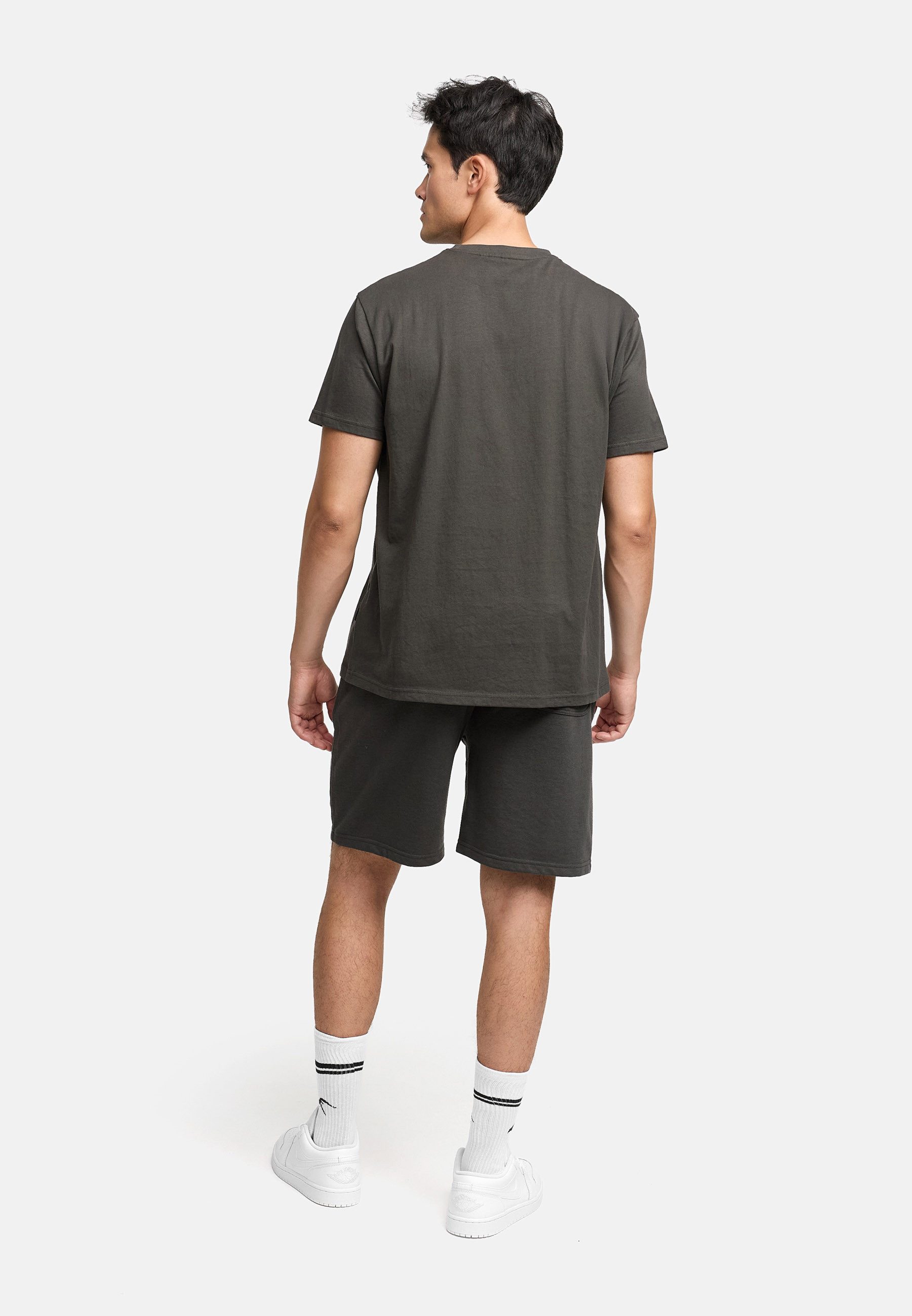 Indicode Freizeitanzug Herren Comfy Shirt Herrenshorts Set (2-tlg), mit praktischen Seitentaschen an der Shorts