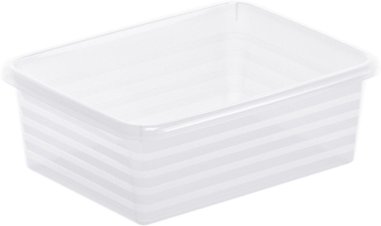 Aufbewahrungskorb Rotho Formatkörbchen Linus A6 transparent