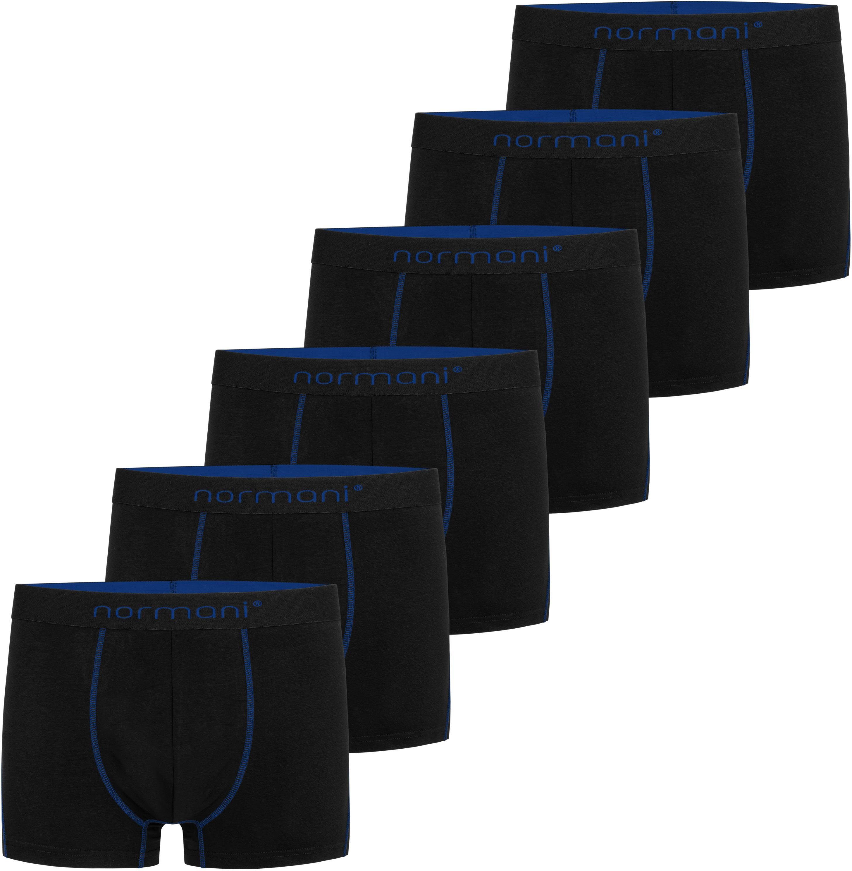 atmungsaktiver Boxershorts Männer normani aus aus Dunkelblau Baumwolle für Unterhose weiche Boxershorts 6 Baumwolle