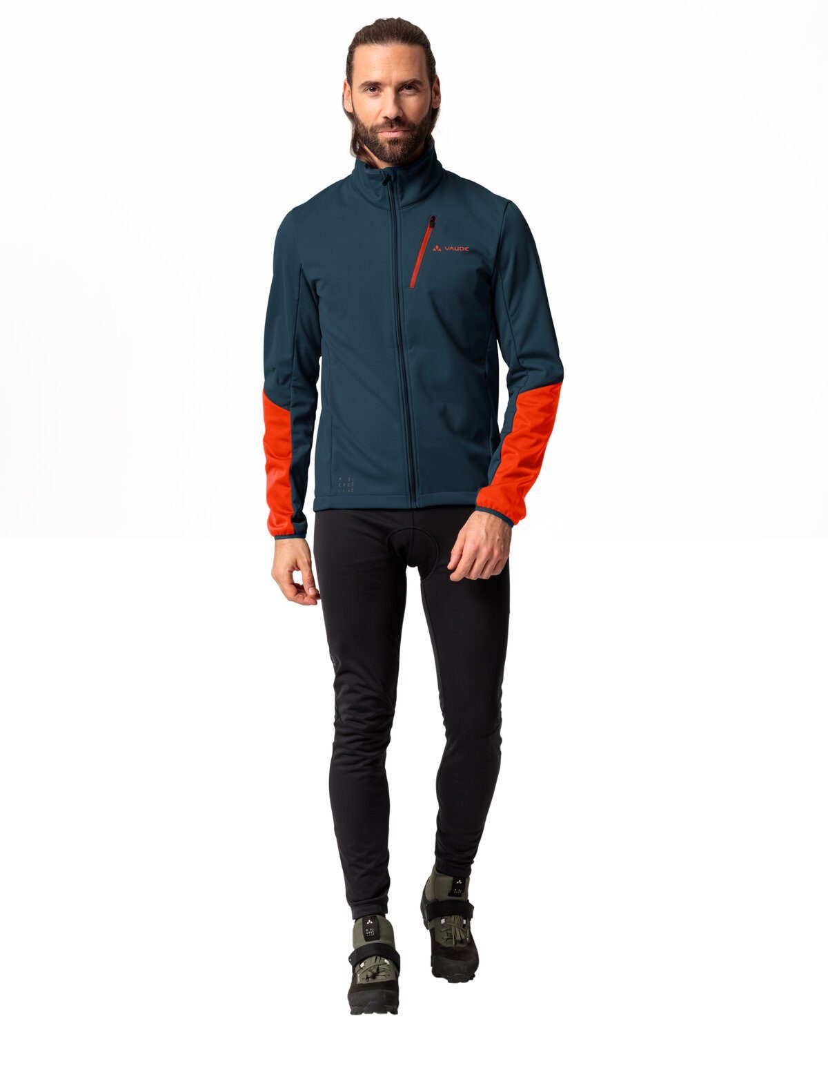 VAUDE Outdoorjacke Jacket (1-St) Softshell dark II Matera kompensiert Klimaneutral sea Men's