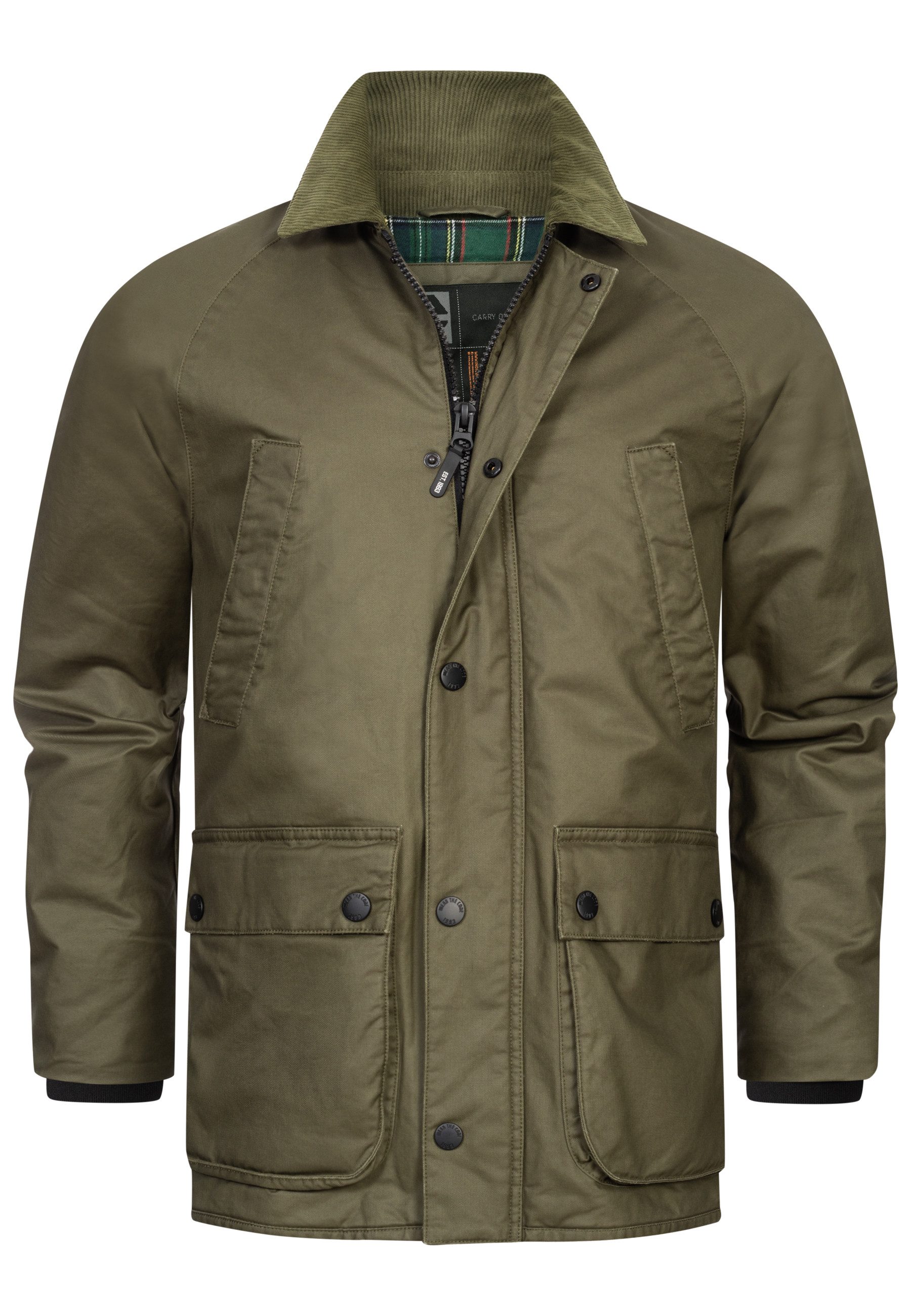 Indicode Sommerjacke INFilmen mit klassischem Cordkragen günstig online kaufen