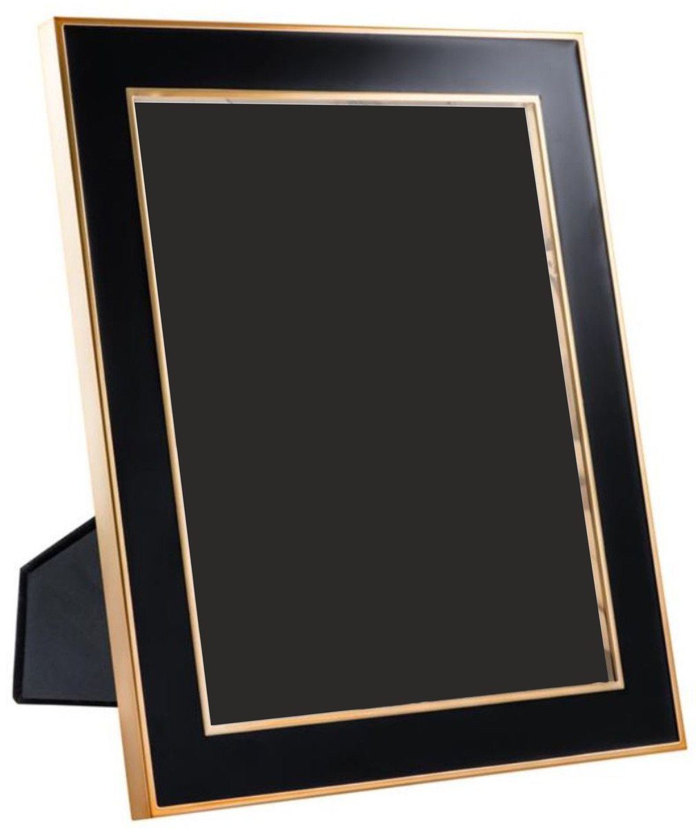 Casa Padrino Bilderrahmen Tisch-Bilderrahmen 6er Set Schwarz / Gold 25 x H. 30,5 cm - Luxus Deko Accessoires | Einzelrahmen