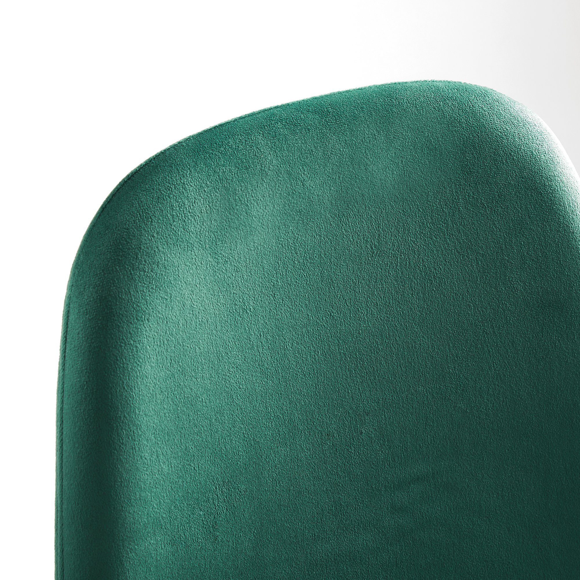 Mondeer Esszimmerstuhl Samt Esszimmerstühle (2/4 Grün x mit und St), Polsterung, | 53 x Metallfüßen Hellgrau/Grün Grün 85 43,5 cm