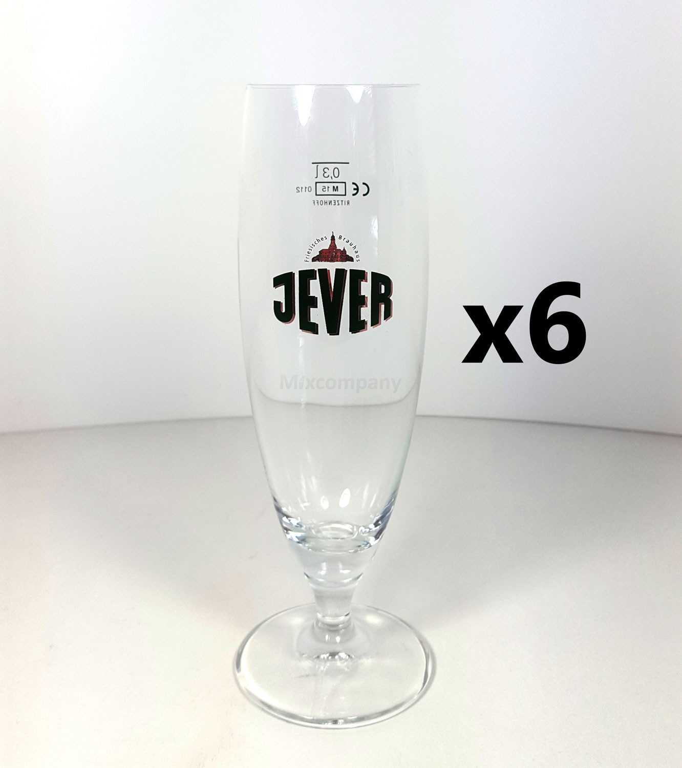 Gläser-Set Jever Pokal Bierglas 0,3l - 6er Set