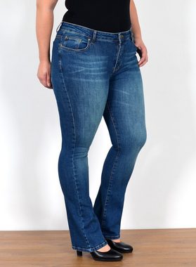 ESRA Bootcut-Jeans FB7 Damen Bootcut Jeans High Waist bis Übergröße, Damen Jeans Bootcut Hose hoher Bund weites Bein bis Plus Size, High Waist Jeans Damen Bootcut Hose hohe Leibhöhe bis Große Größe, Flared Jeans Schlag Jeanshose Schlaghose Schlagjeans Stretch, Damen Bootcut weite Jeans Hoch Bund Hose Bootcut Stretch, Bootcut Jeanshose Bootcut Jeans Bootcut Hose mit Schlag, Jeans Damen Jeans Hose Damen Hose, High Waist Jeans Damen High Waist, Damen Jeans Stretch Damen Jeans