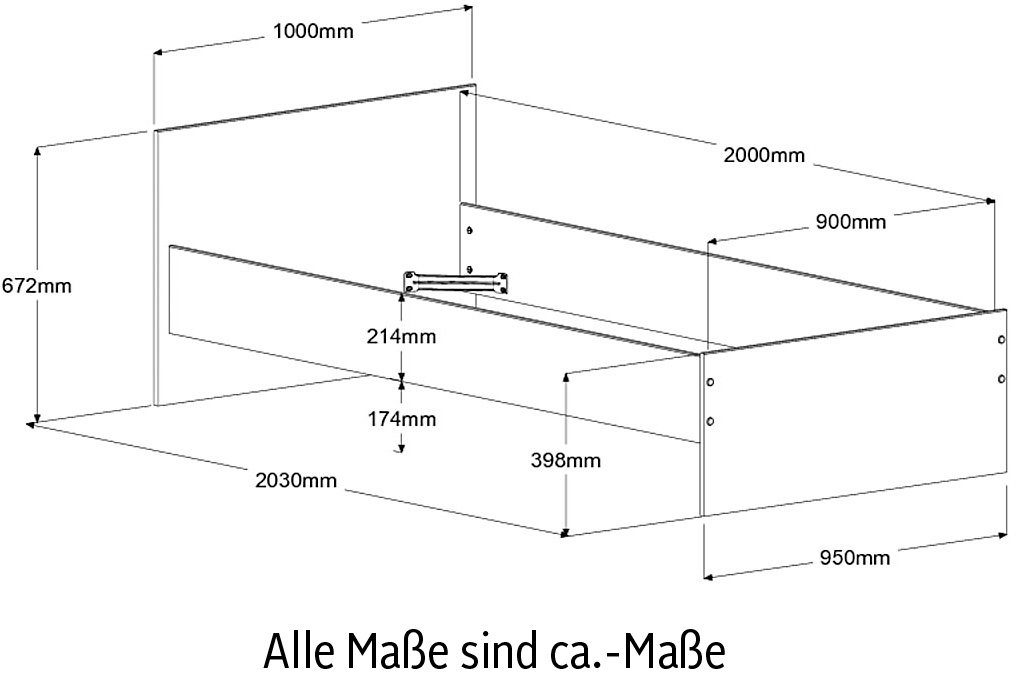 Jugendzimmer-Set Pirouette, Parisot 6-St) (Set,