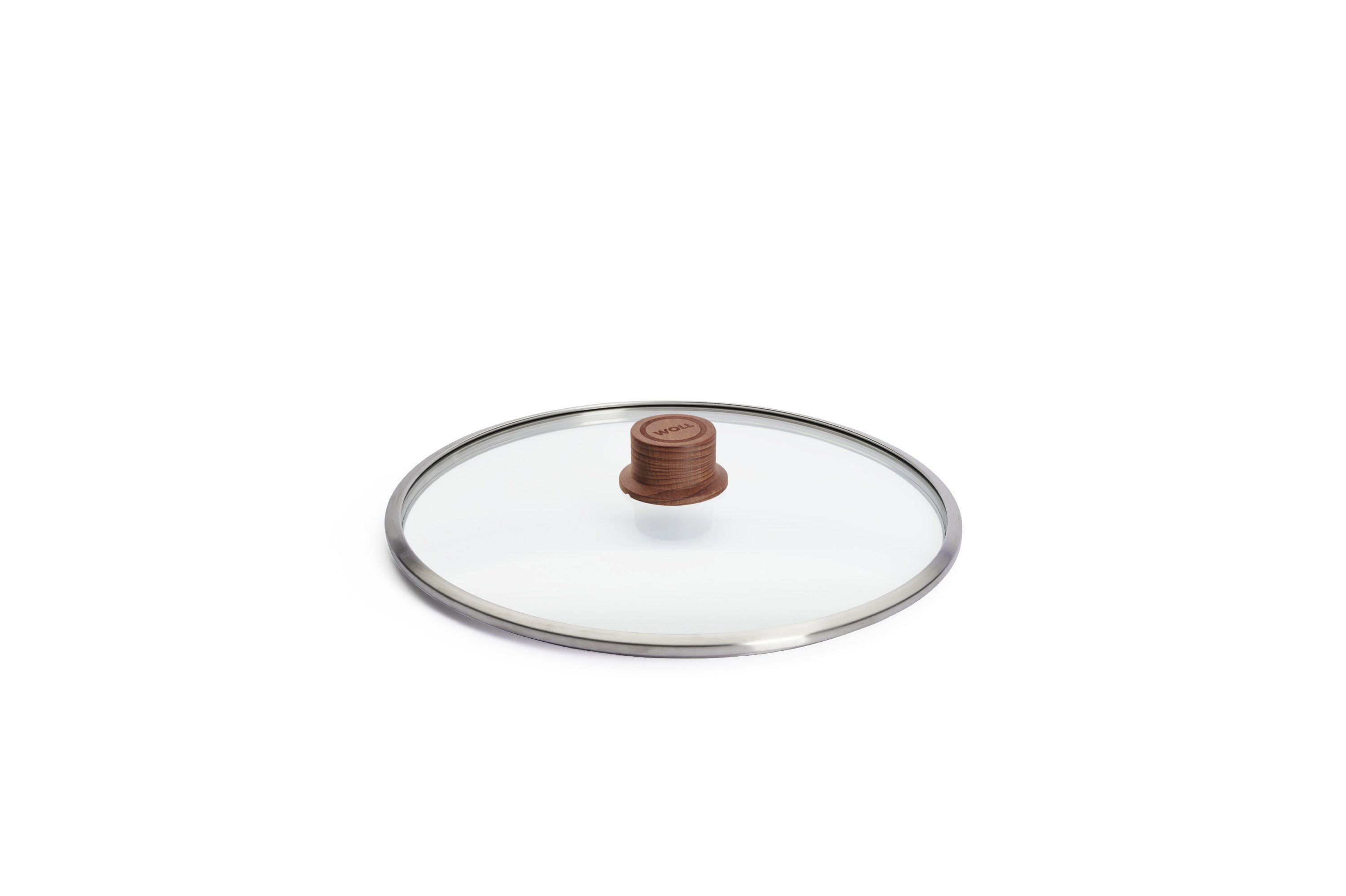 WOLL Deckel Eco Logic aus Sicherheitsglas mit Holzknopf, Ø24-28cm, (1-tlg), Hitzebeständig, Spülmaschinengeeignet, für Pfannen und Töpfe