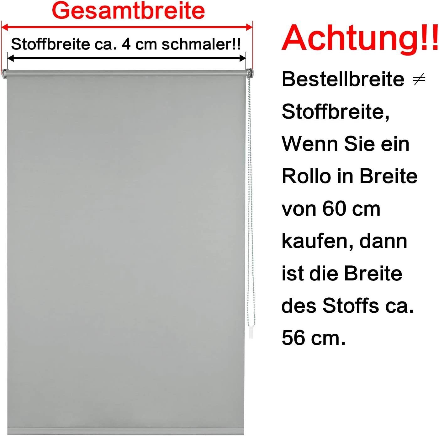 Verdunklungsrollo, EUGAD, Klemmträgersystem, Klemmfix, Sonnen-, Sicht-Schutz für Fenster/Türen
