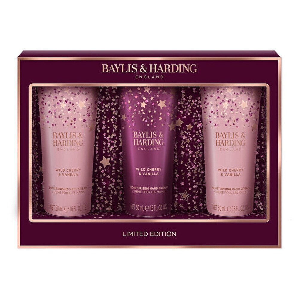 Baylis Harding Handpflege-Set Wild Cherry & Vanilla Handcreme Geschenkset 3-tlg